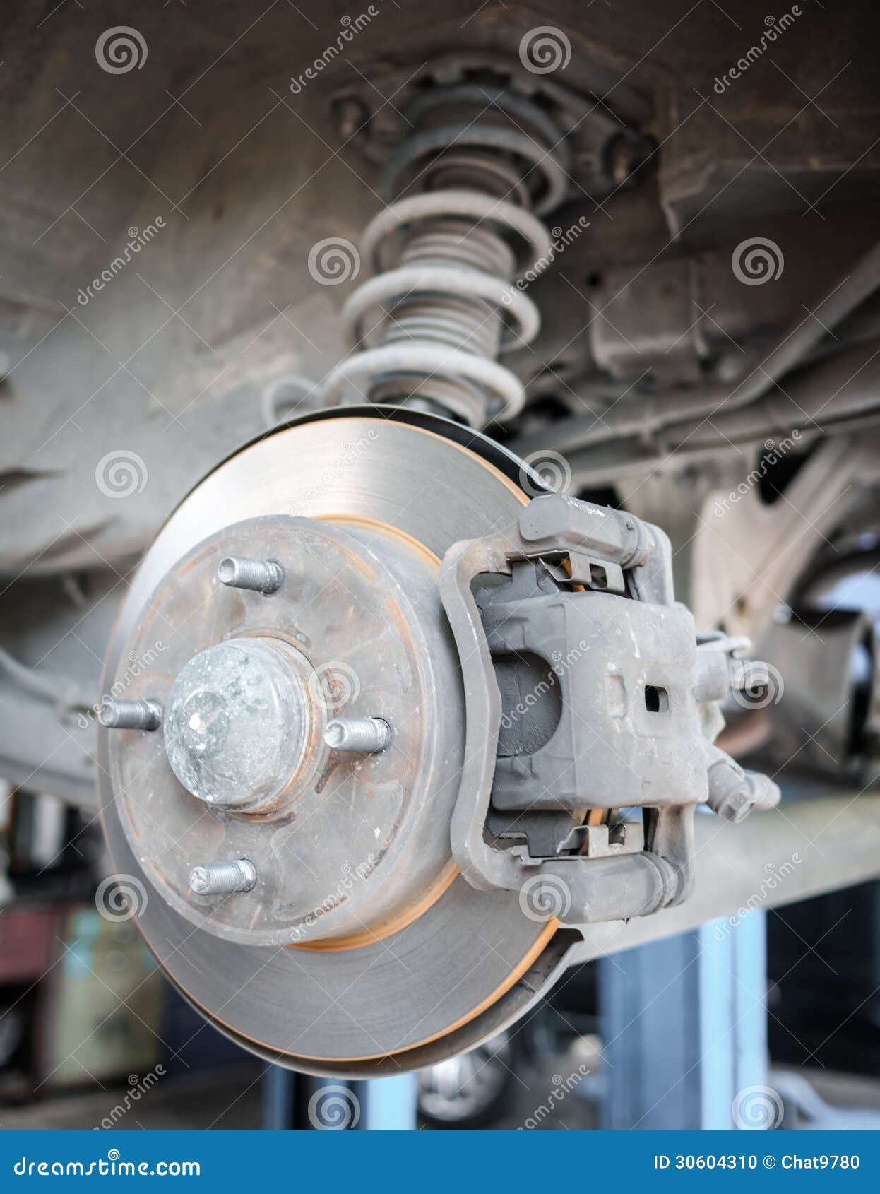Standard car disc brake stock photo. Image of suspension 30604310