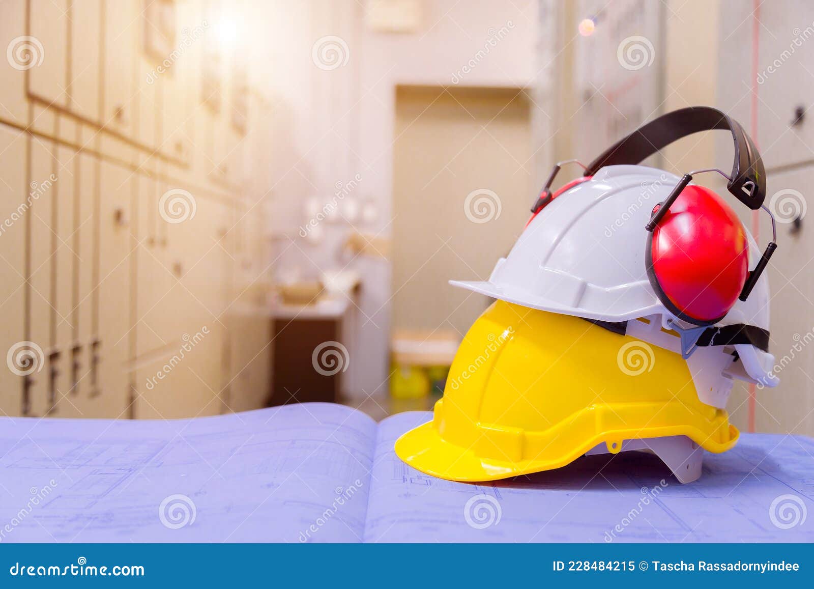 Standard Construction Safety Equipment in Control Room, Construction