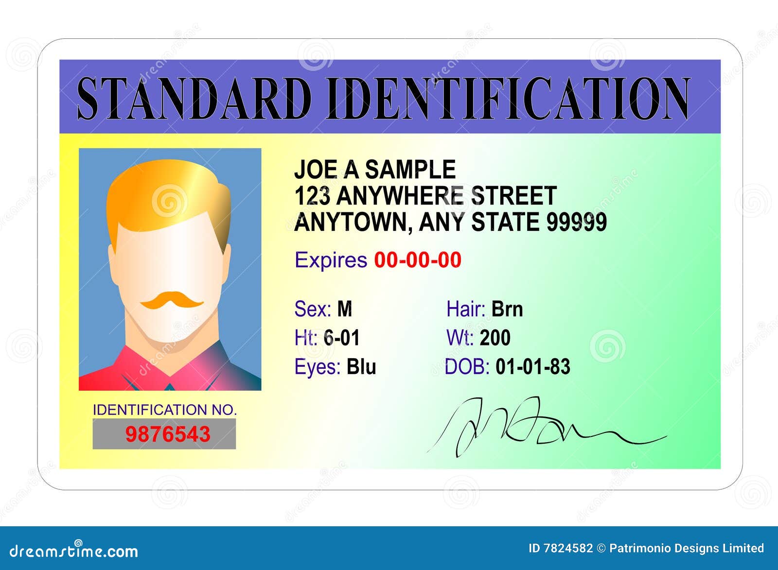 standard identification card