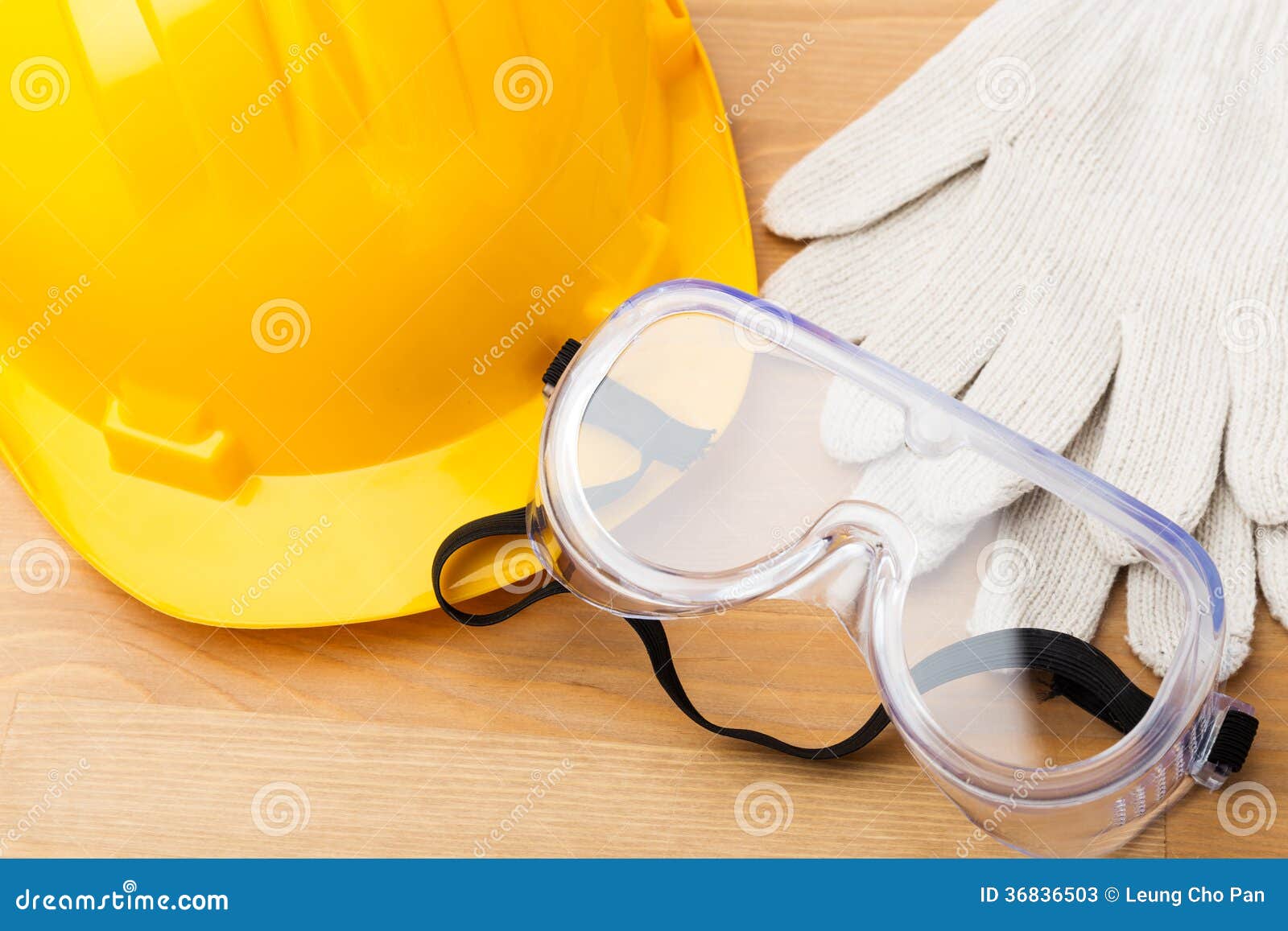 Standard safety equipment stock image. Image of hardhat 36836503