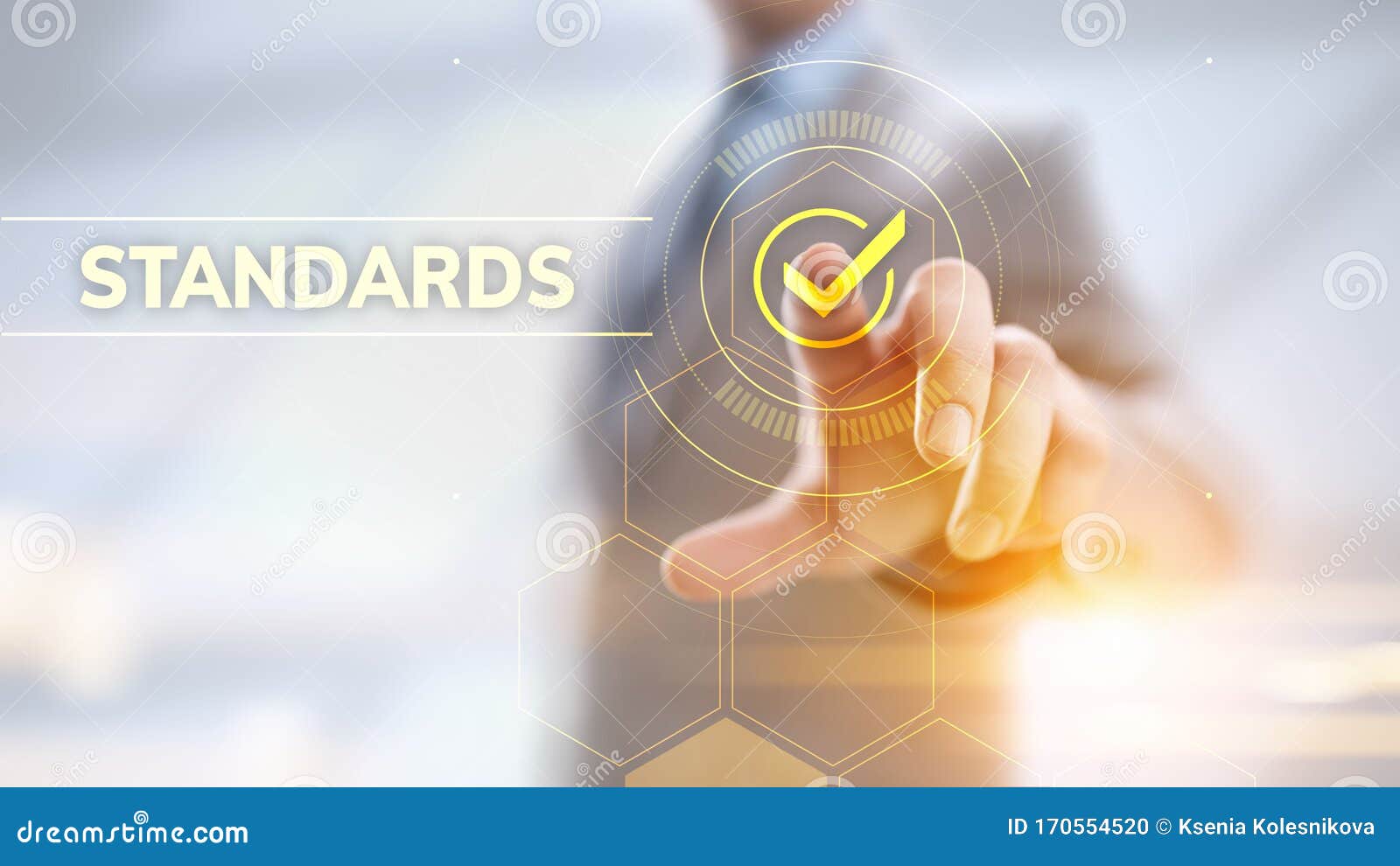 standards quality assurance control standardisation and certification concept.