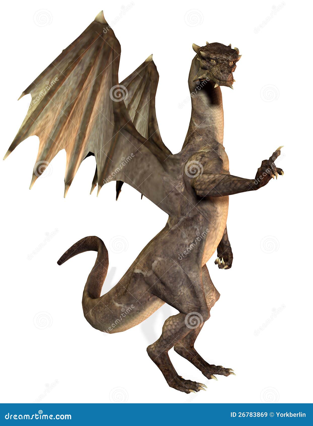 Standing Dragon stock illustration. Illustration of tale 26783869