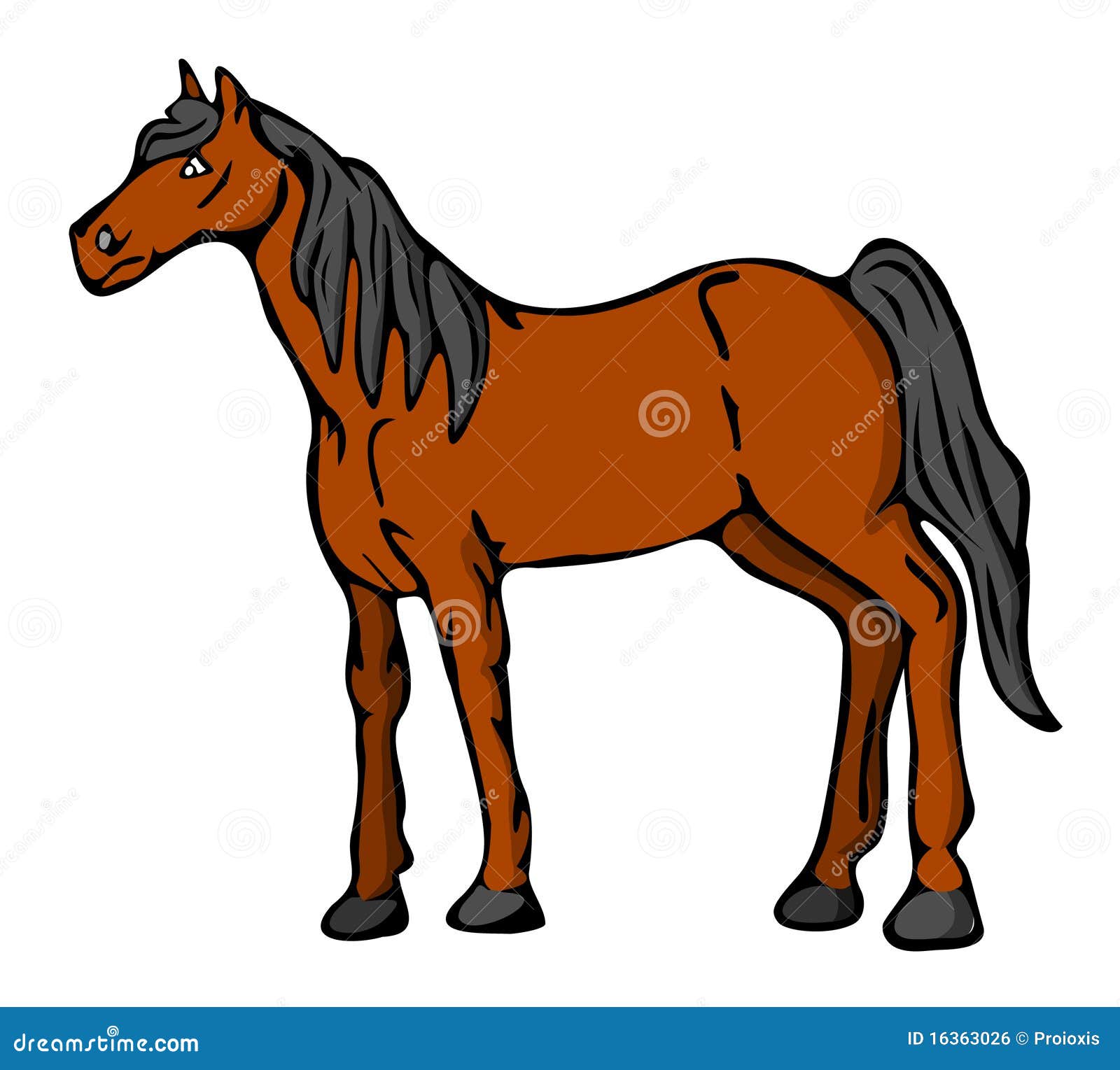 clipart of horse standing - photo #6