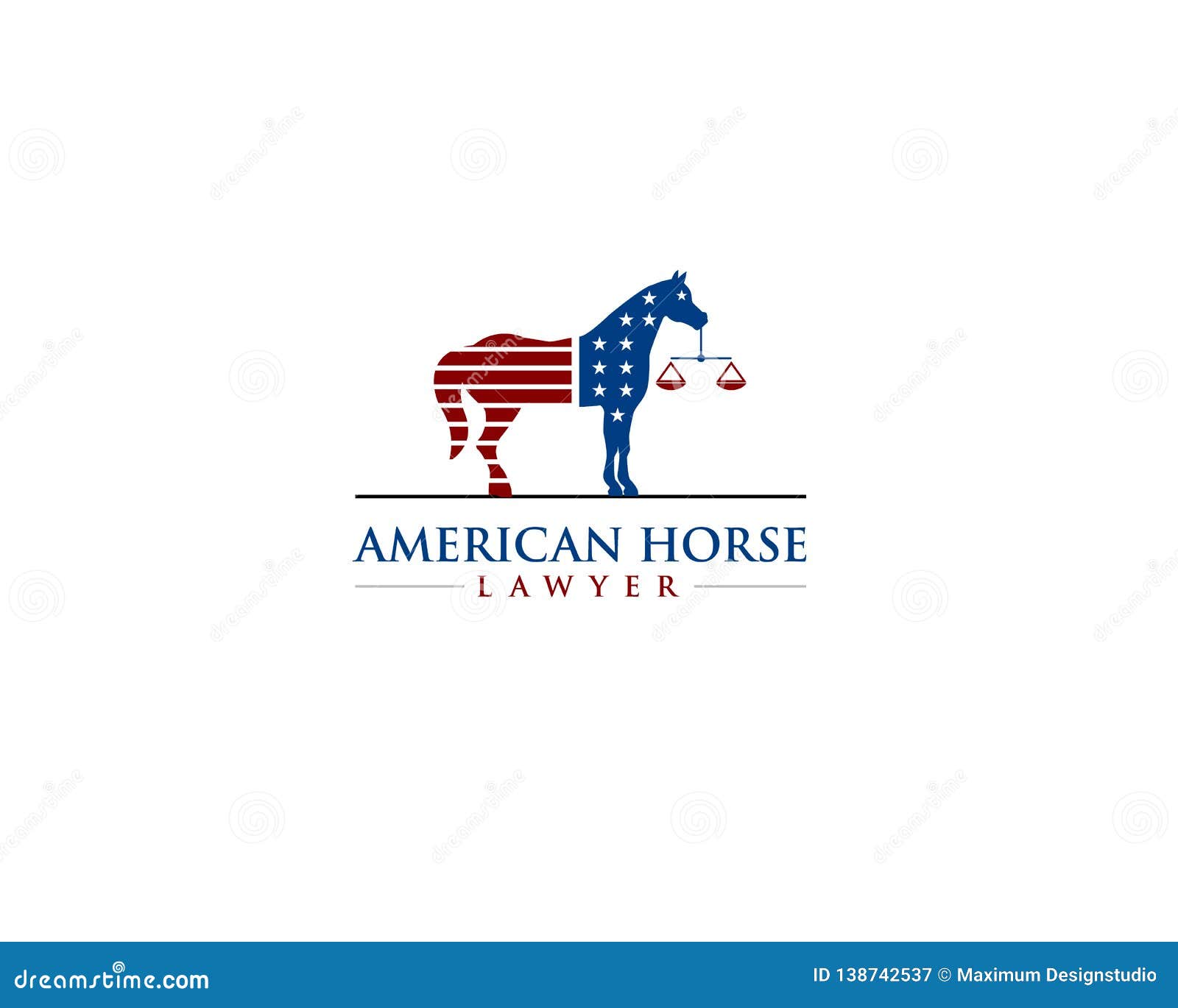 Download Standing Horse With American Flag As His Body Stock Vector ...