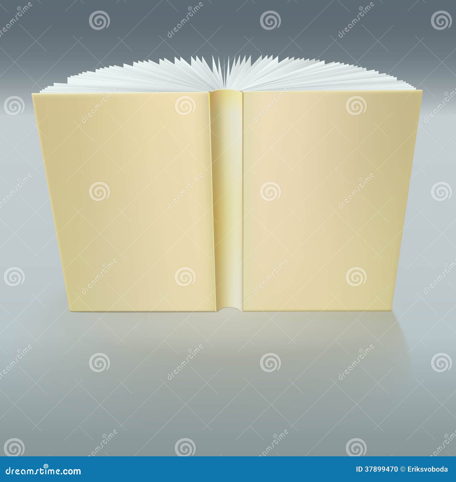 Standing Open Book With Pages Stock Photo - Image: 37899470