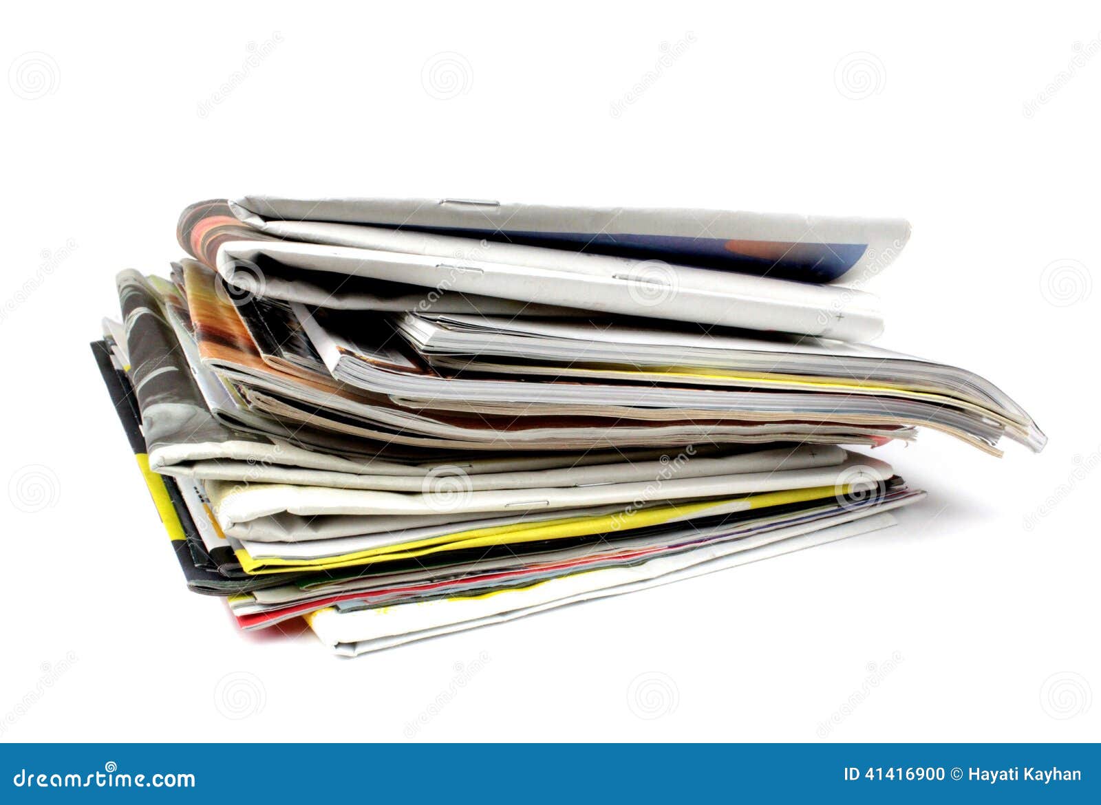 Fraude Aannemer handig Stapel Van Kranten En Tijdschriften Stock Foto - Image of tijdschriften,  sluit: 41416900