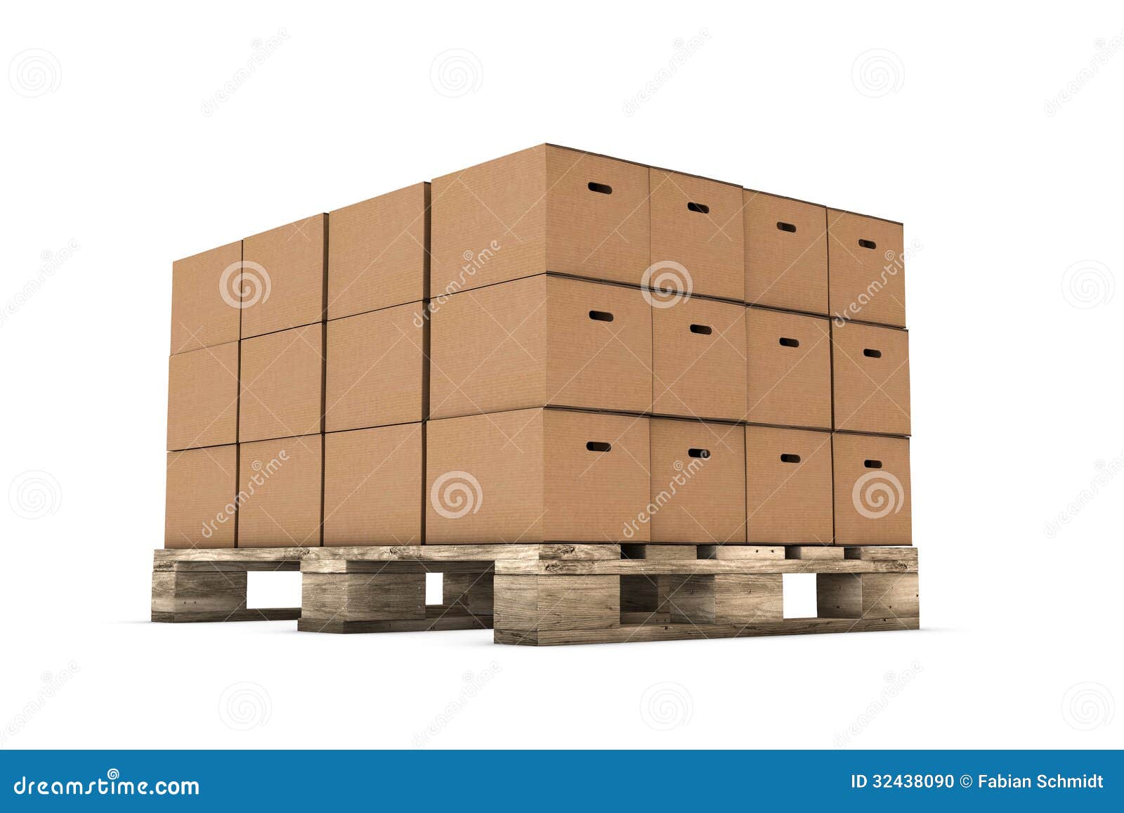 Staple of cardboard boxes stock illustration. Illustration of delivery