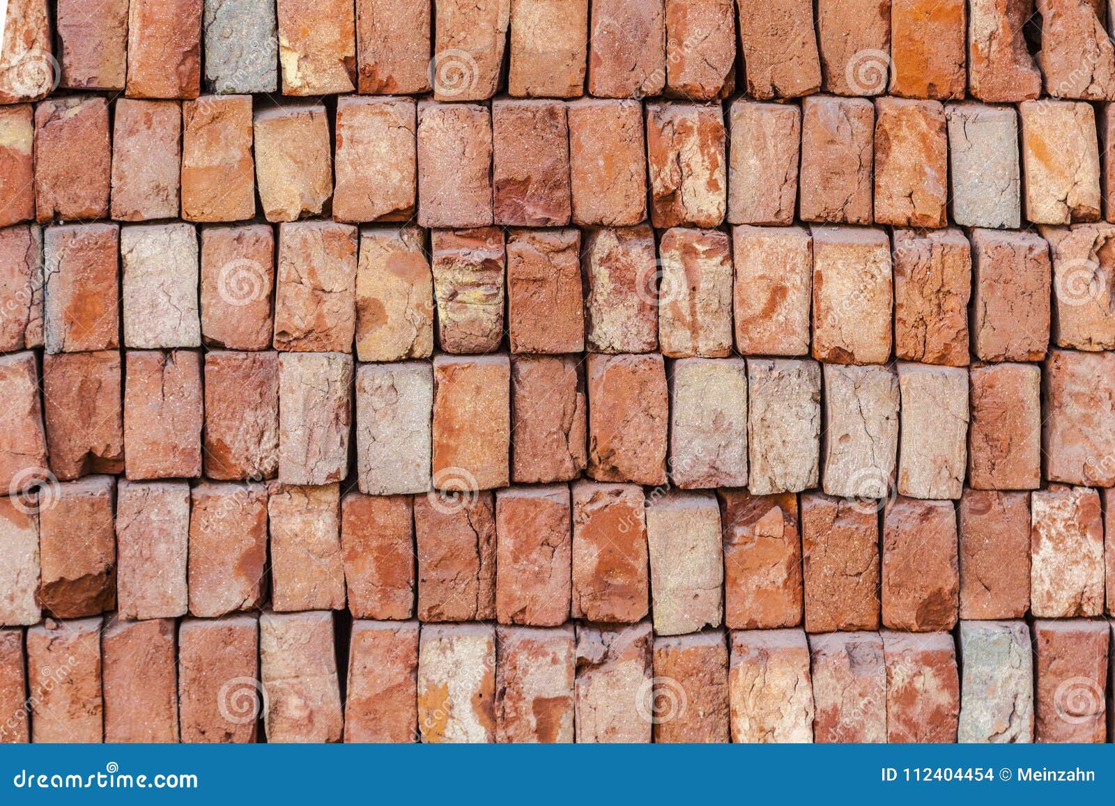 Staple of New Bricks at the Construction Site Stock Photo Image of