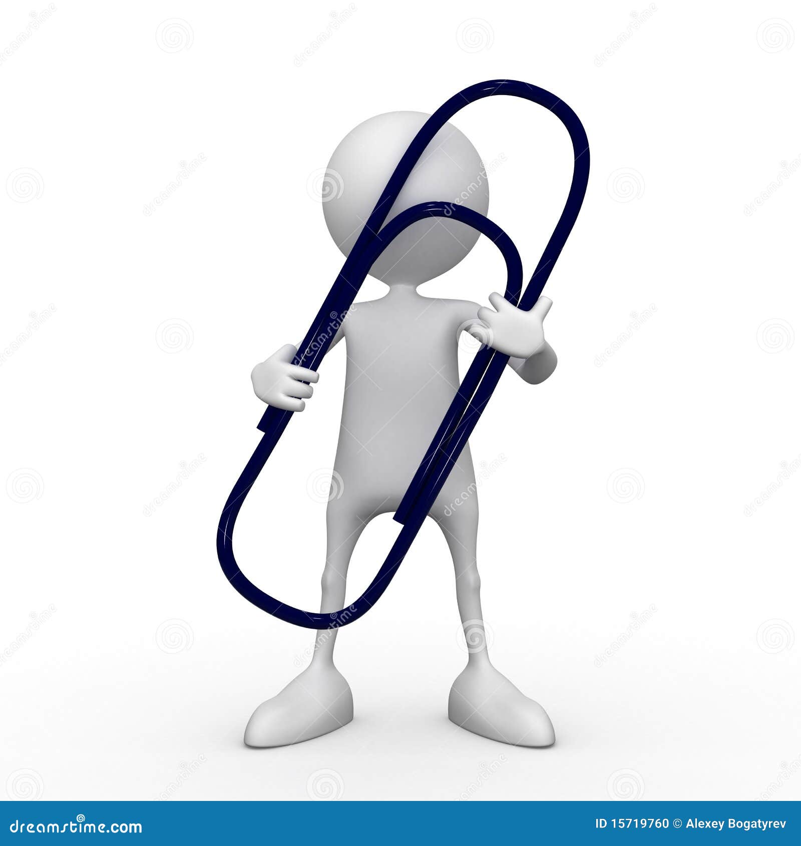 Staple for paper stock illustration. Illustration of clip 15719760