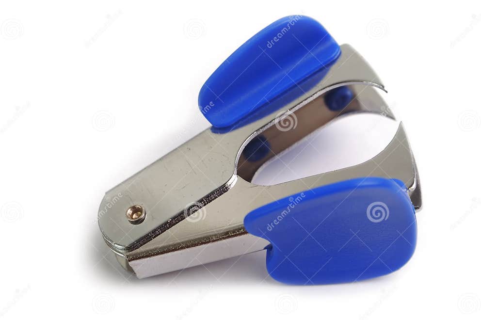 Staple remover stock photo. Image of close, open, isolated 6067972
