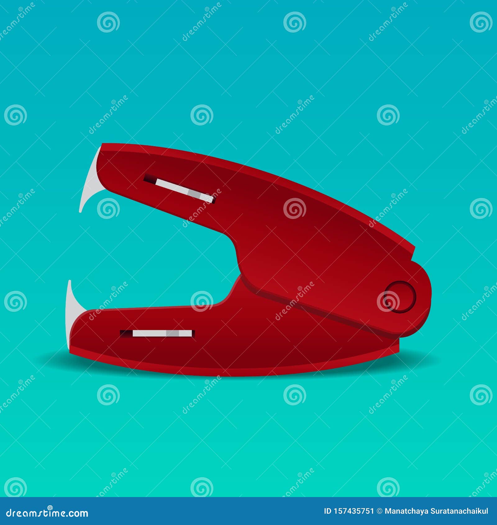 Staple Remover Vector Illustration. Stock Illustration Illustration
