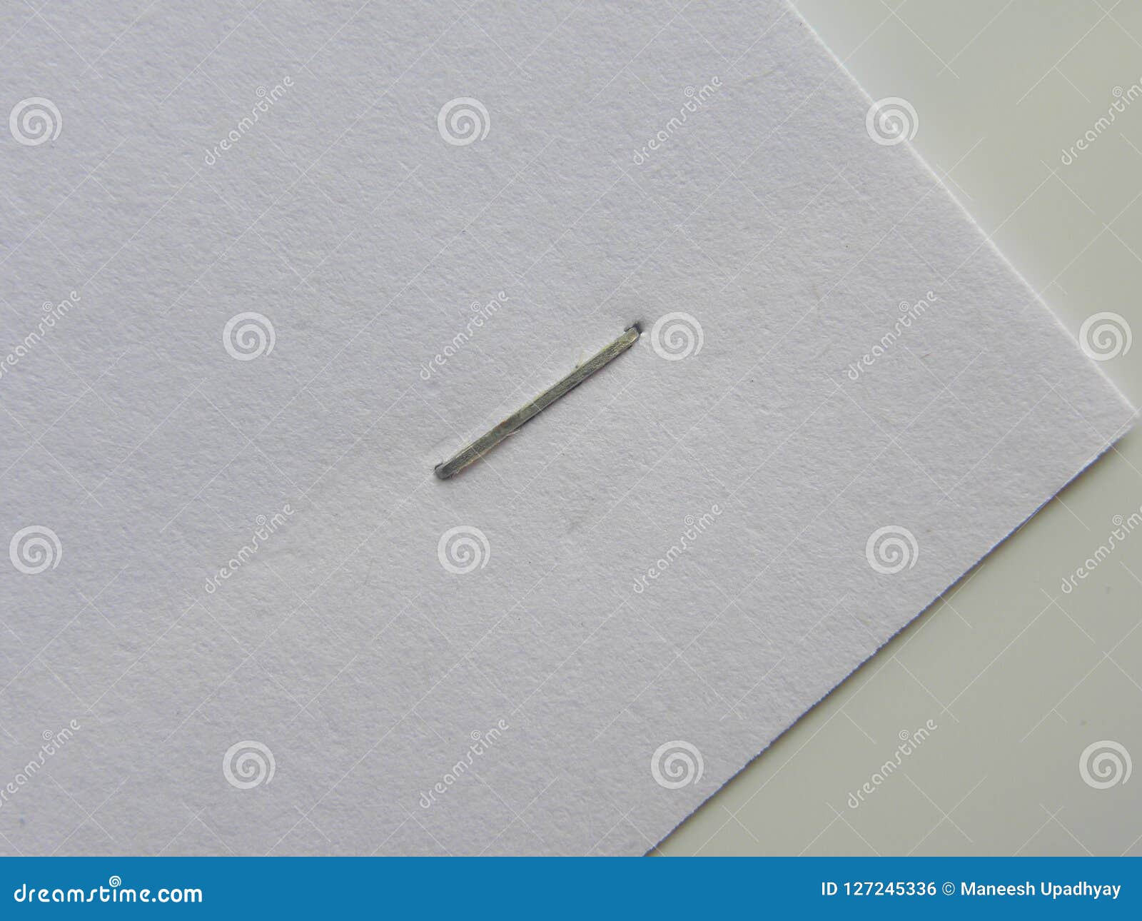 stapled paper