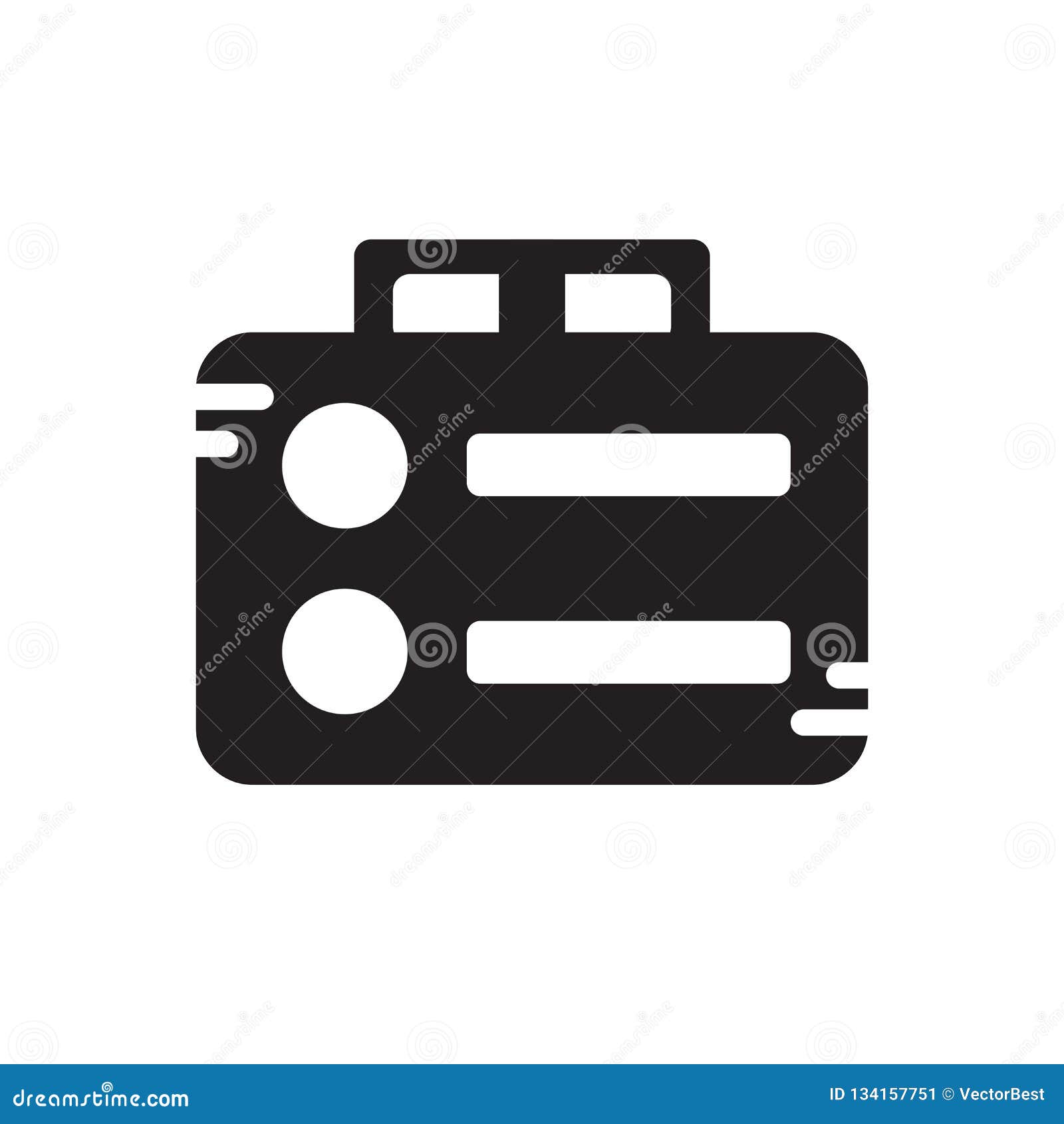 Stapler Icon Vector Sign And Symbol Isolated On White Background Stock Vector Illustration Of Black Staple