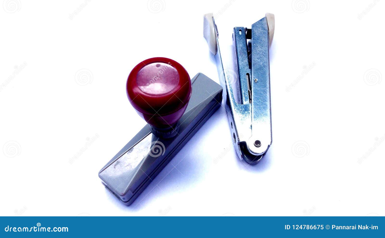 staples and rubber stamps