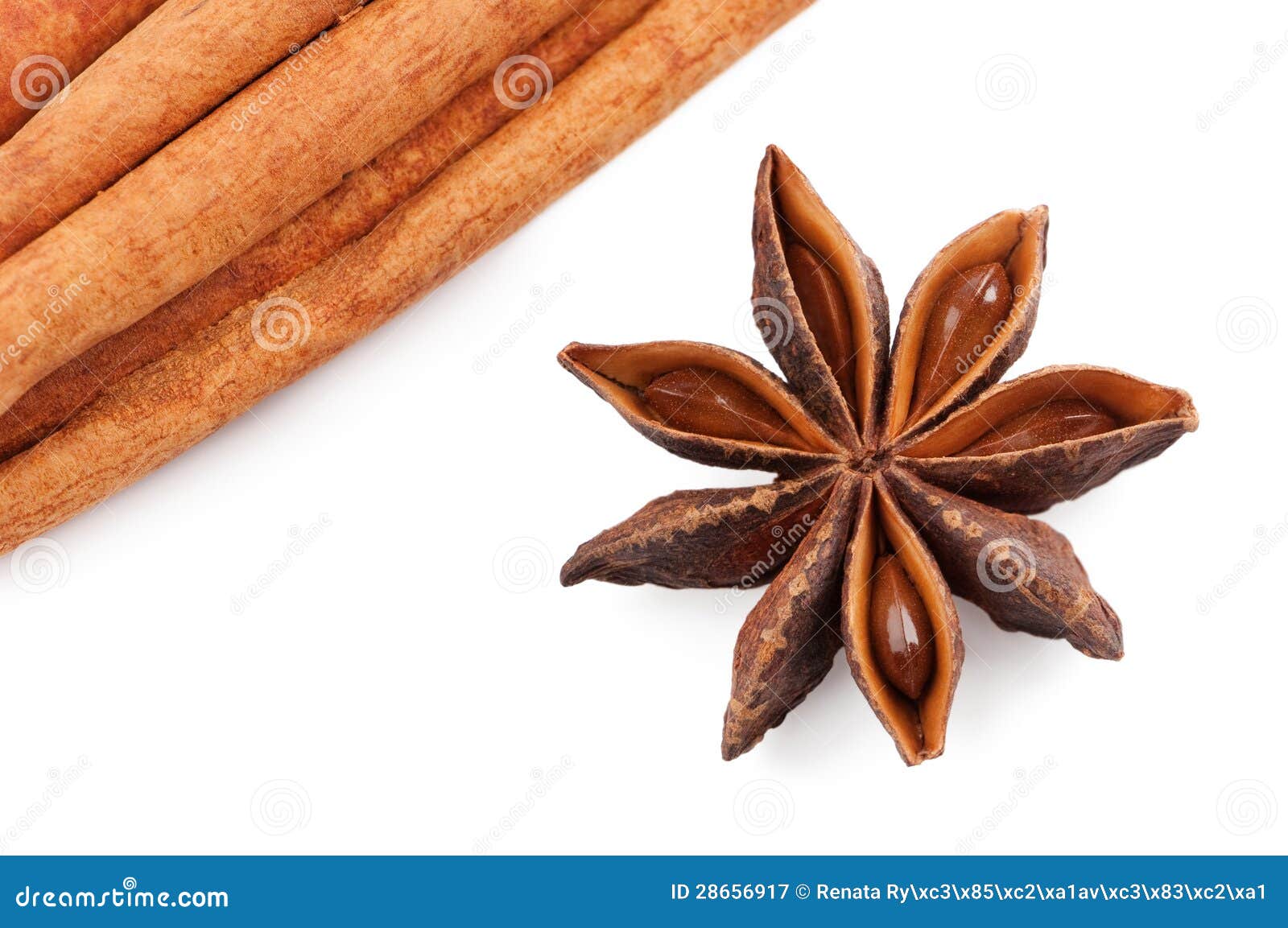 Star anise and cinnamon stock image. Image of arrangement 28656917