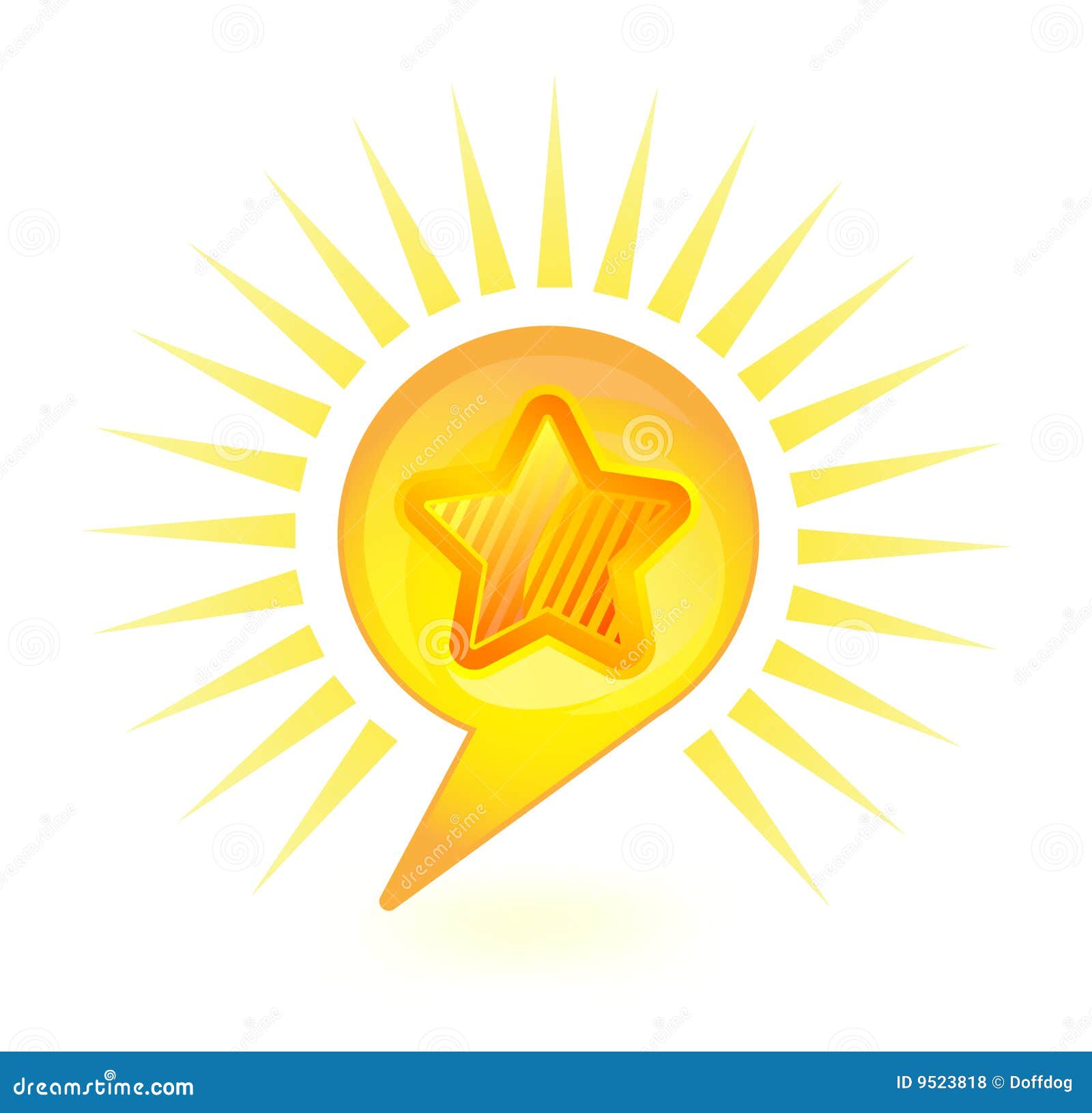 Star bubble stock vector. Illustration of abstract, creativity 9523818