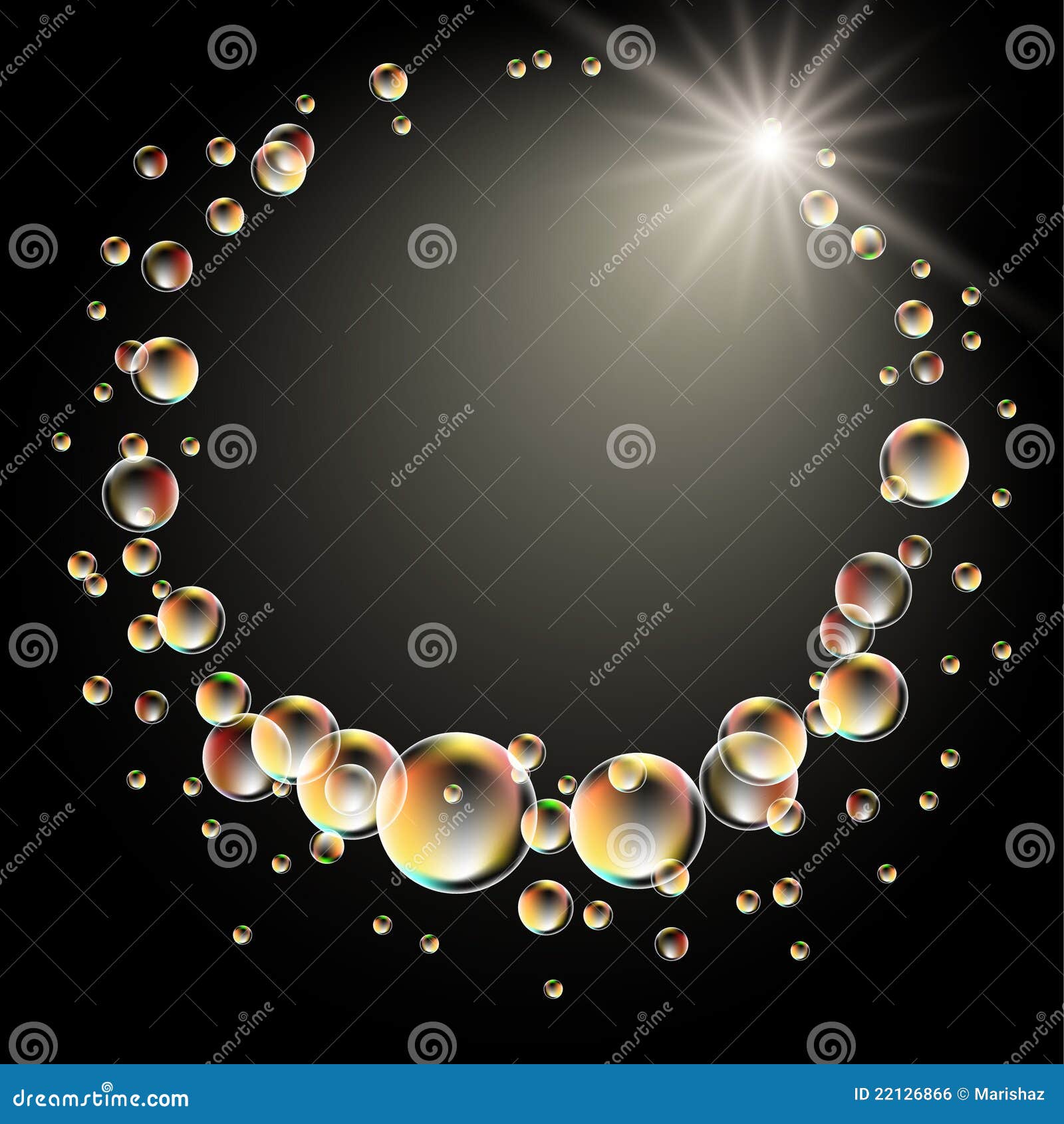 Star and bubbles stock vector. Illustration of dynamic 22126866
