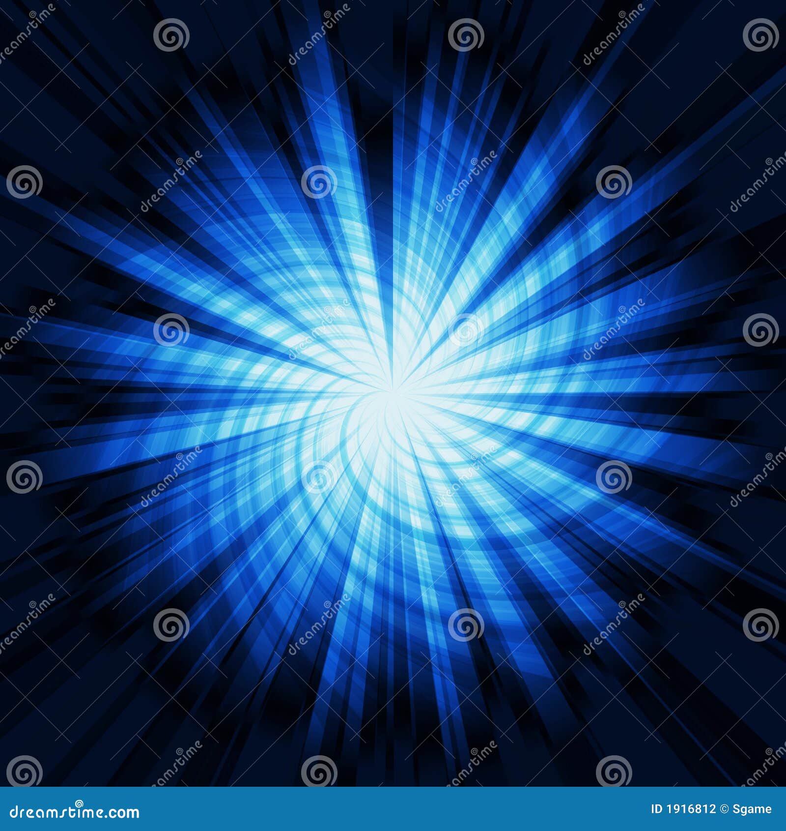 Blue star burst