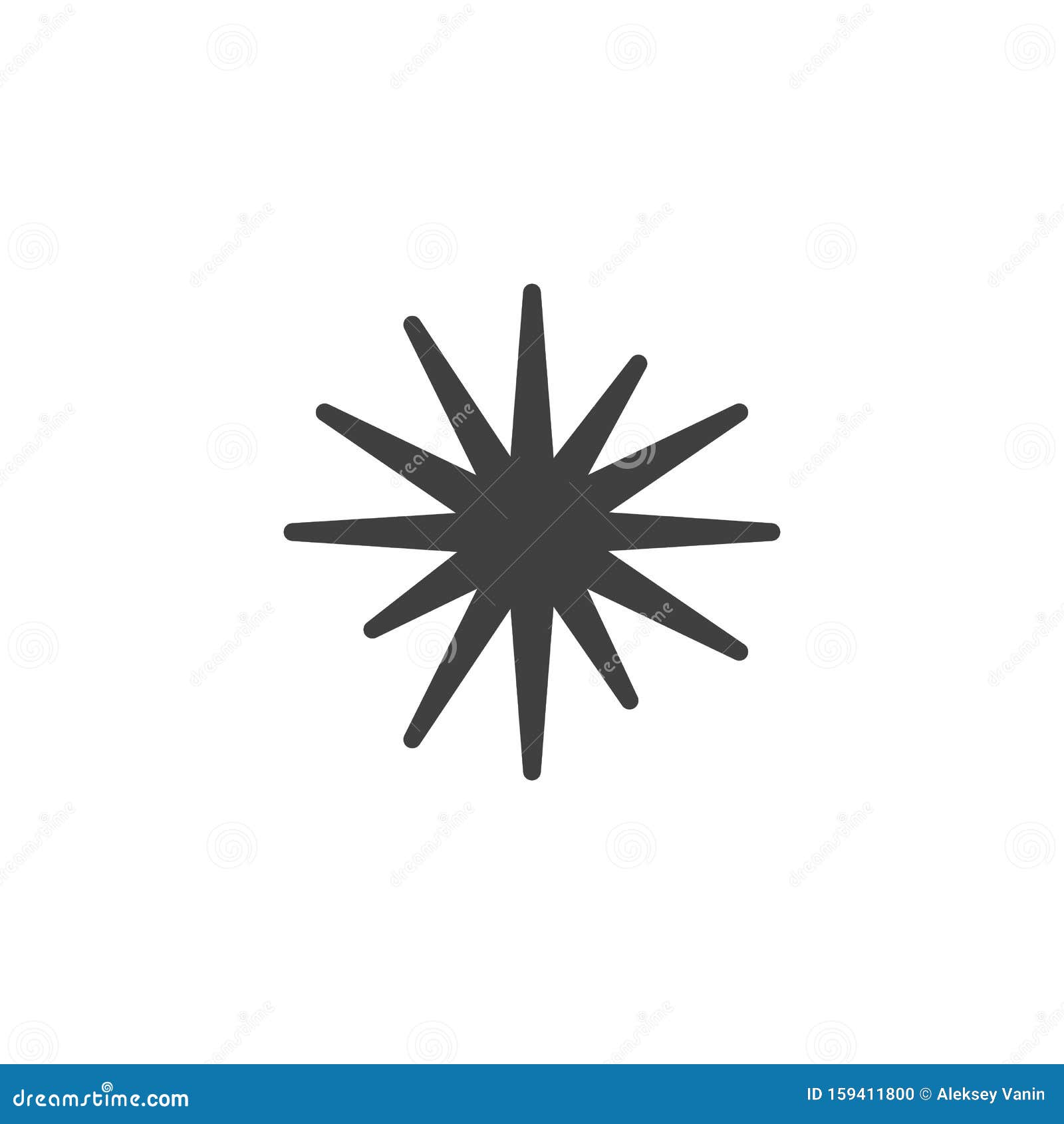 Star flare vector icon stock vector. Illustration of illustration