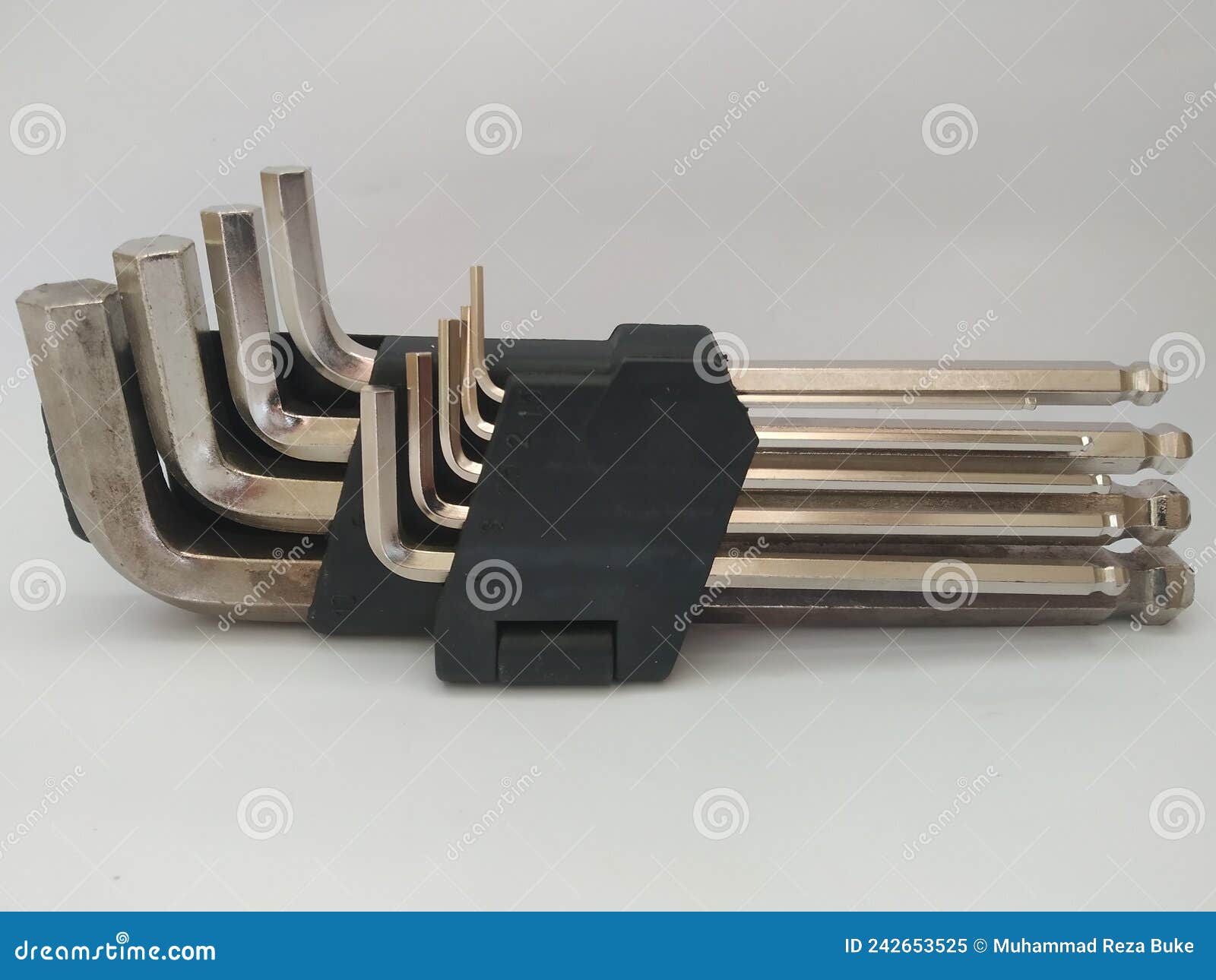 Star L Key Silver is a Workshop Tool for Bolt Opening. Stock Image