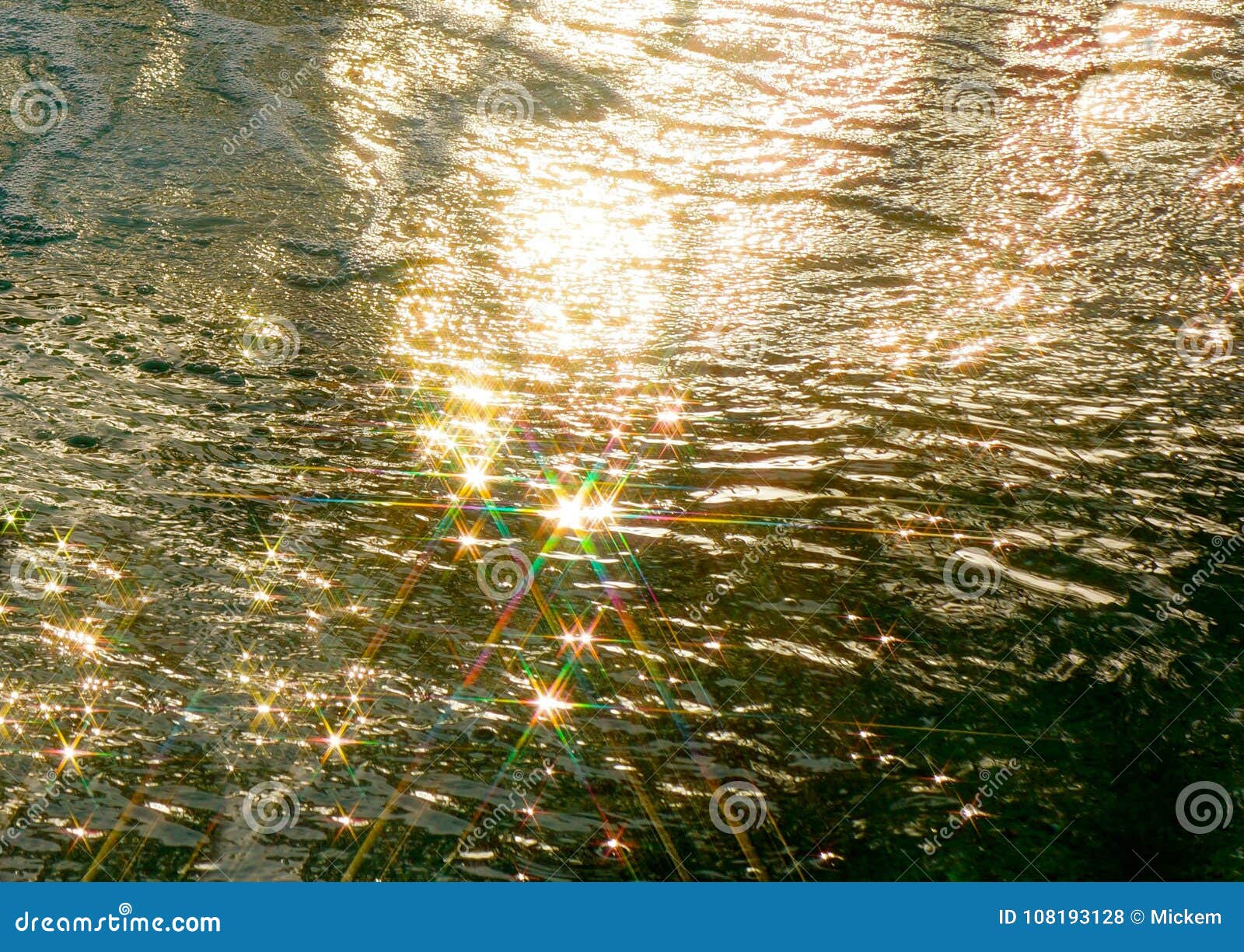 reflection of light in water