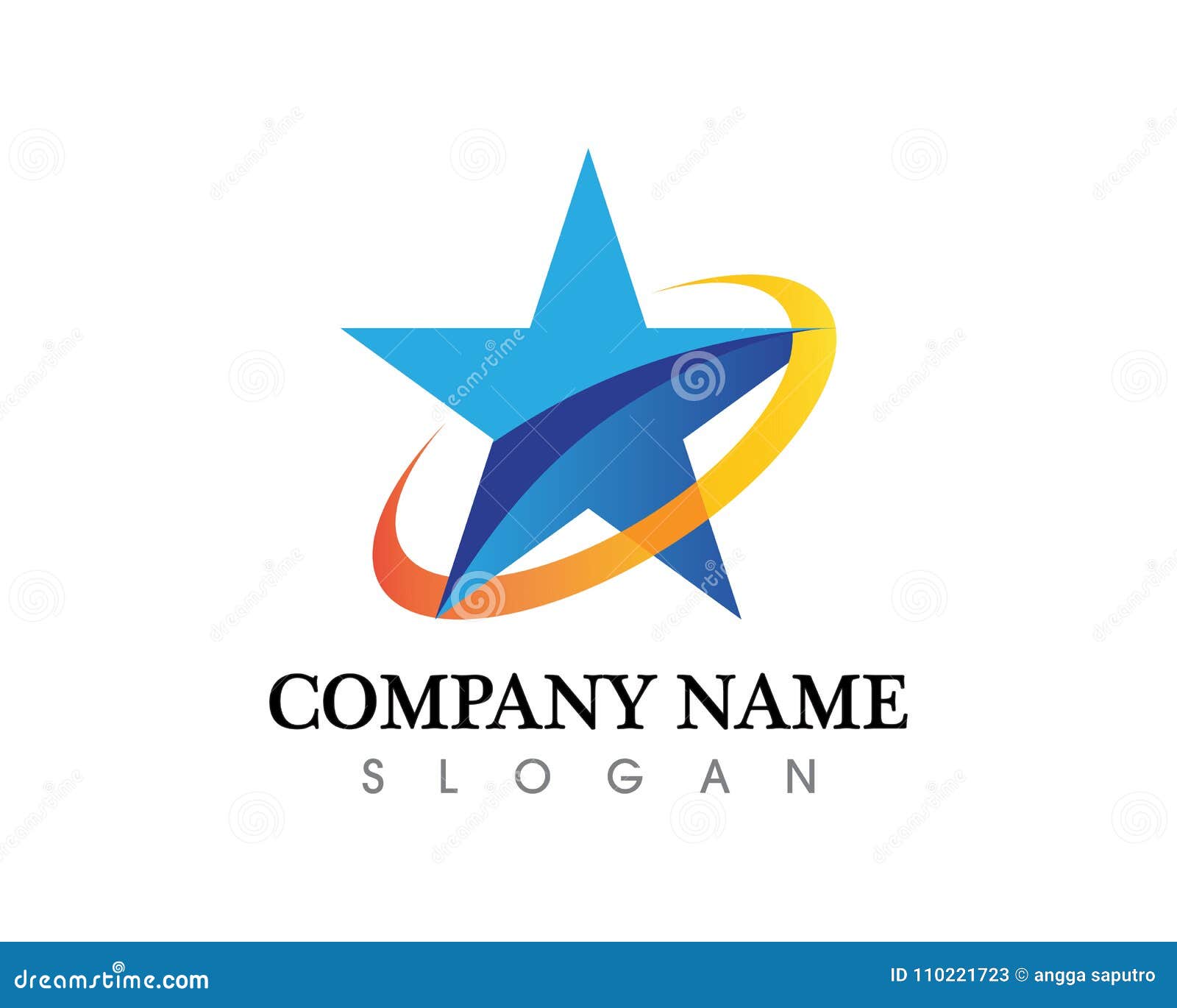 star logo template and succes