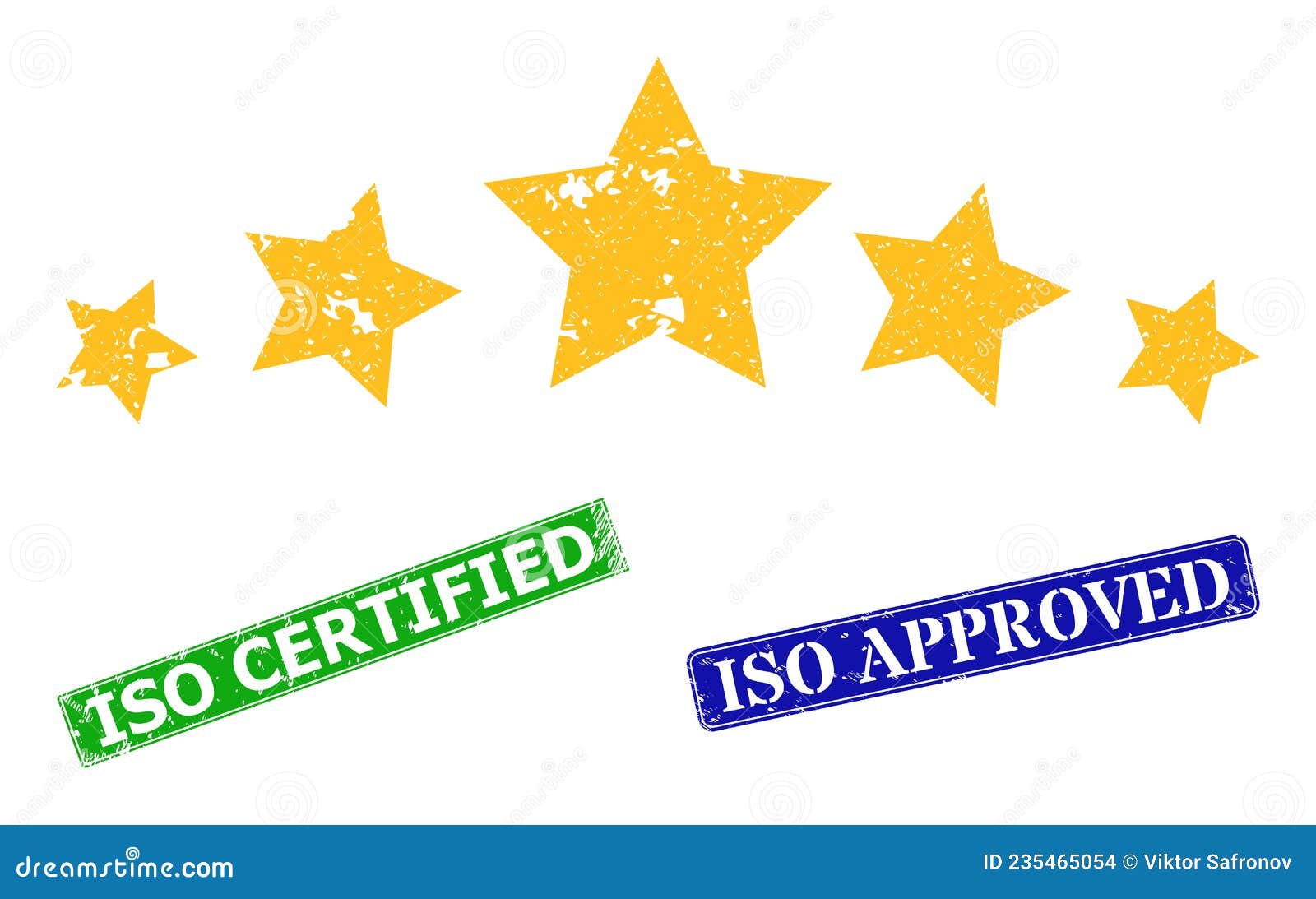5 Star Rated-stamp, Stock vector