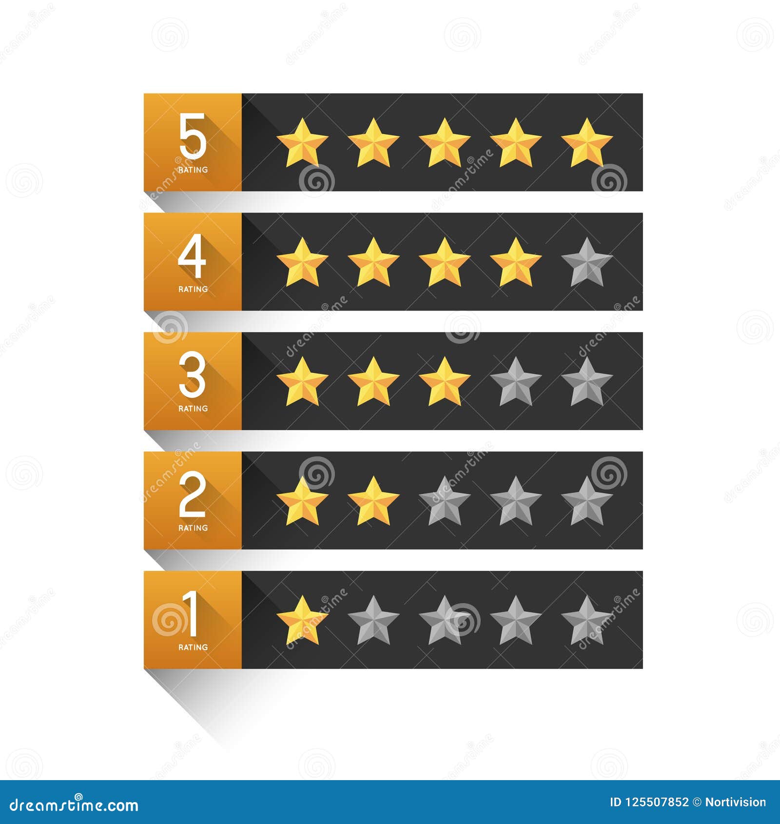 Star rating template stock vector. Illustration of winner 125507852