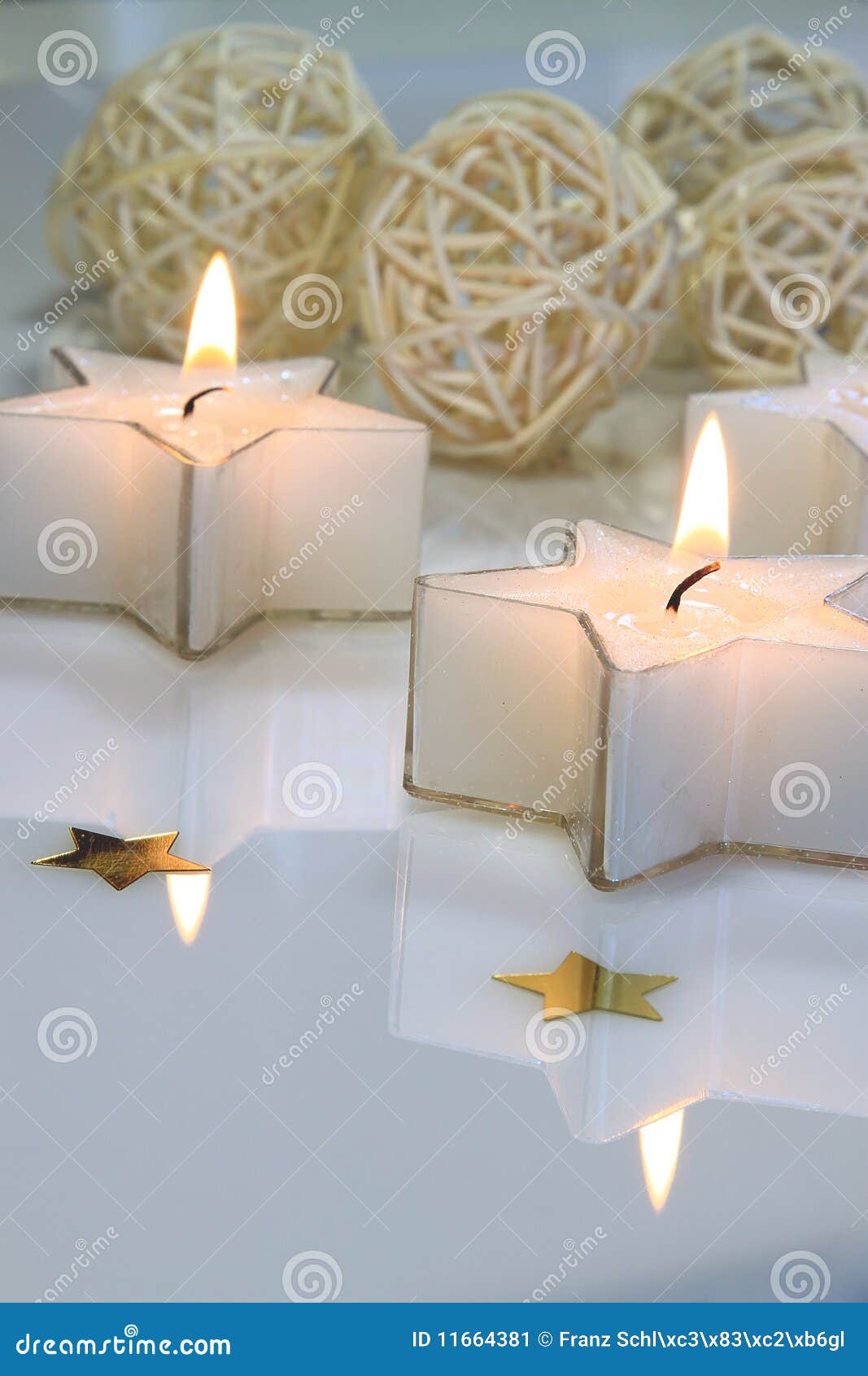 Star Shaped Candles Stock Image - Image: 11664381