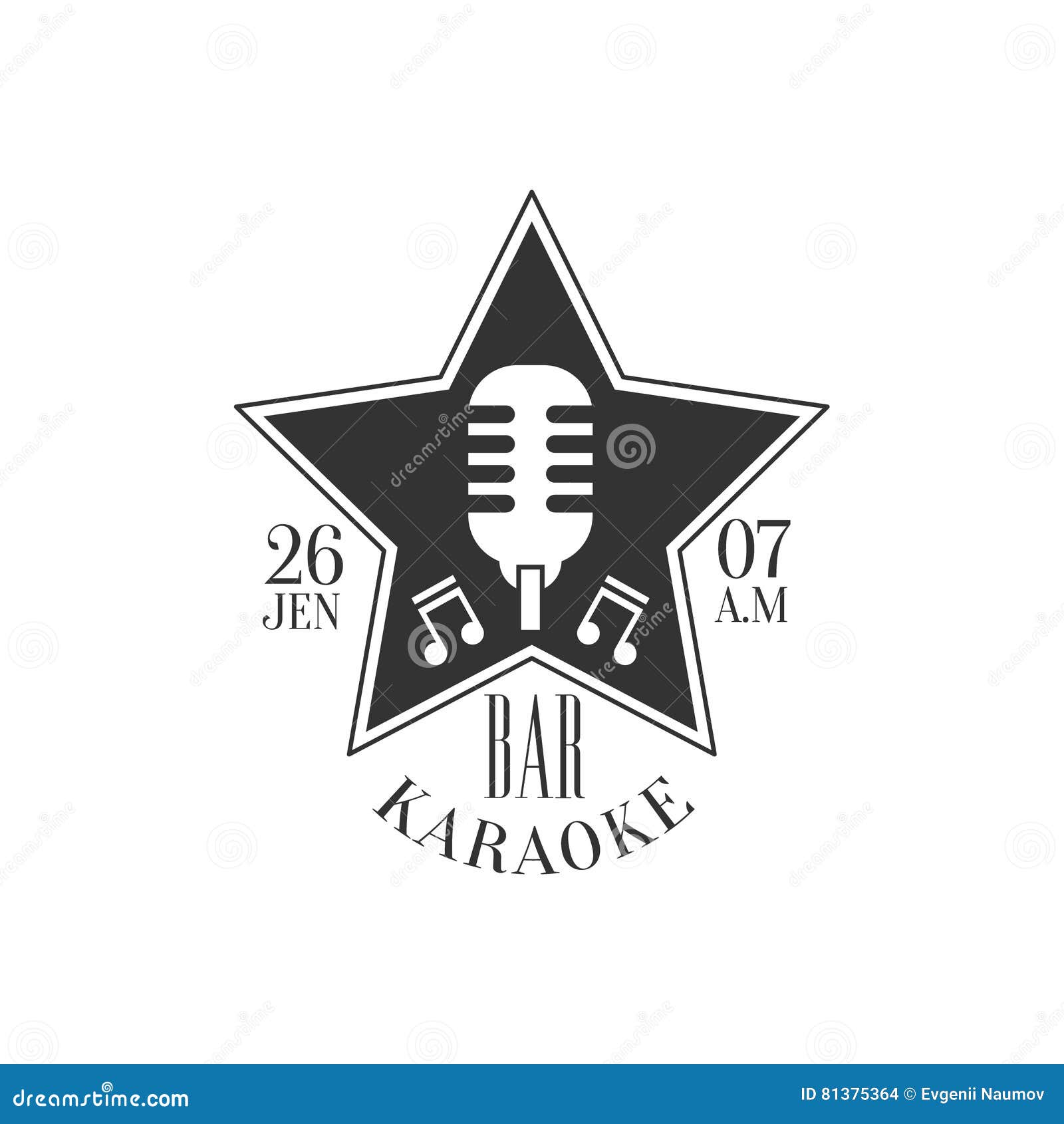 Download Star Shaped Frame With Microphone Karaoke Premium Quality ...