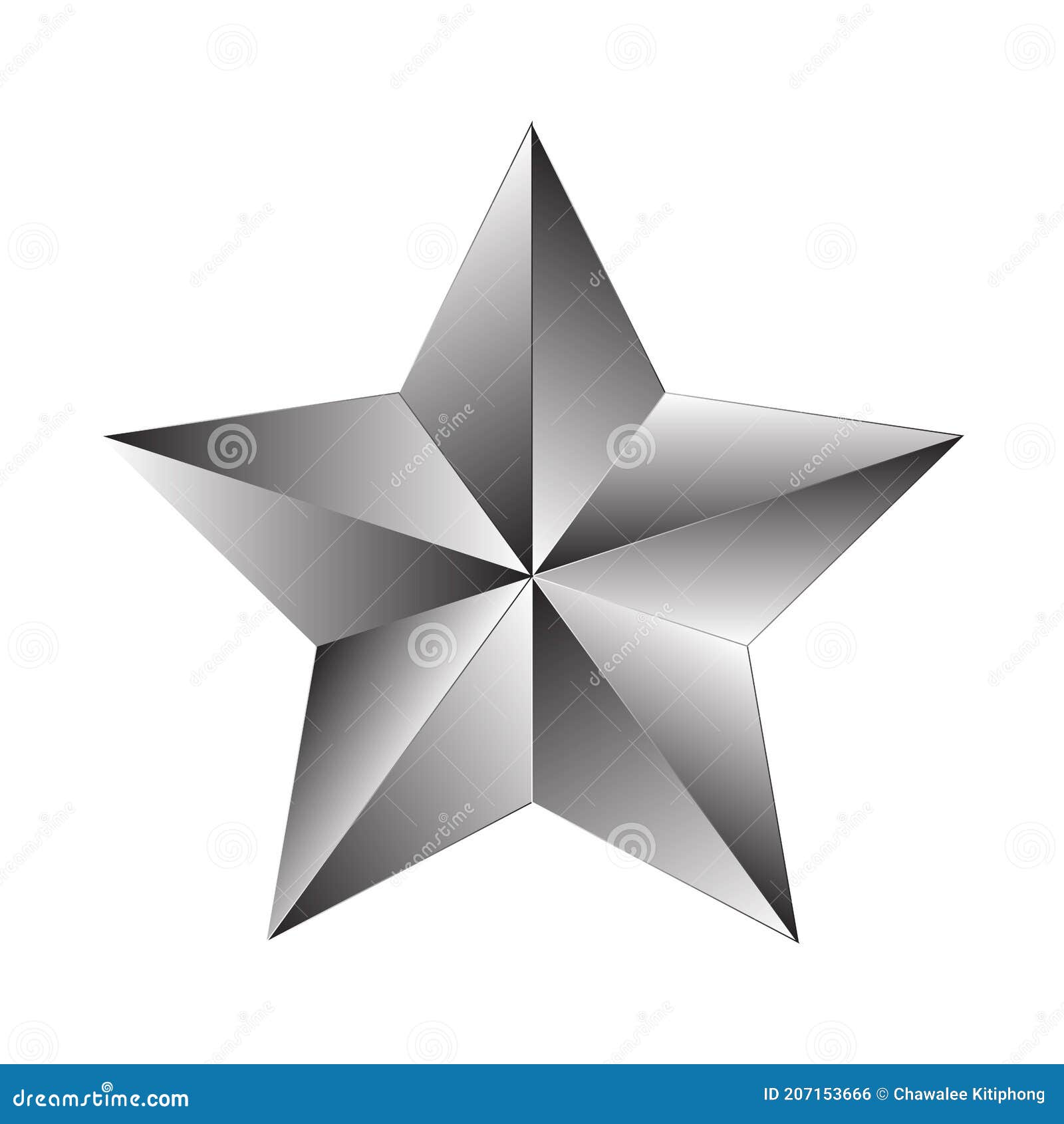 Star Silver Star Award Stock Vector Illustration Of Silver 207153666