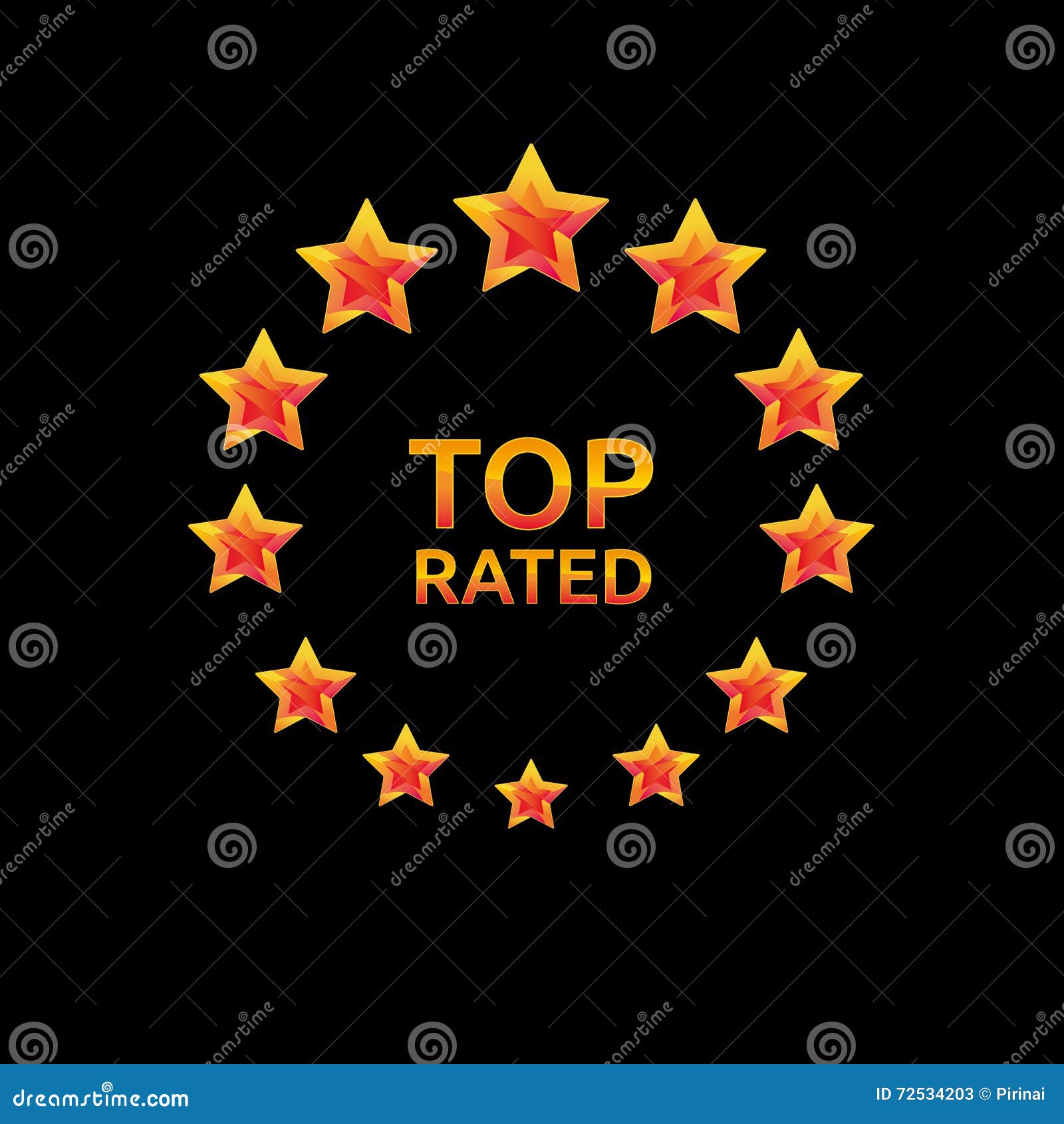 Star top rated circle stock vector. Illustration of design - 72534203