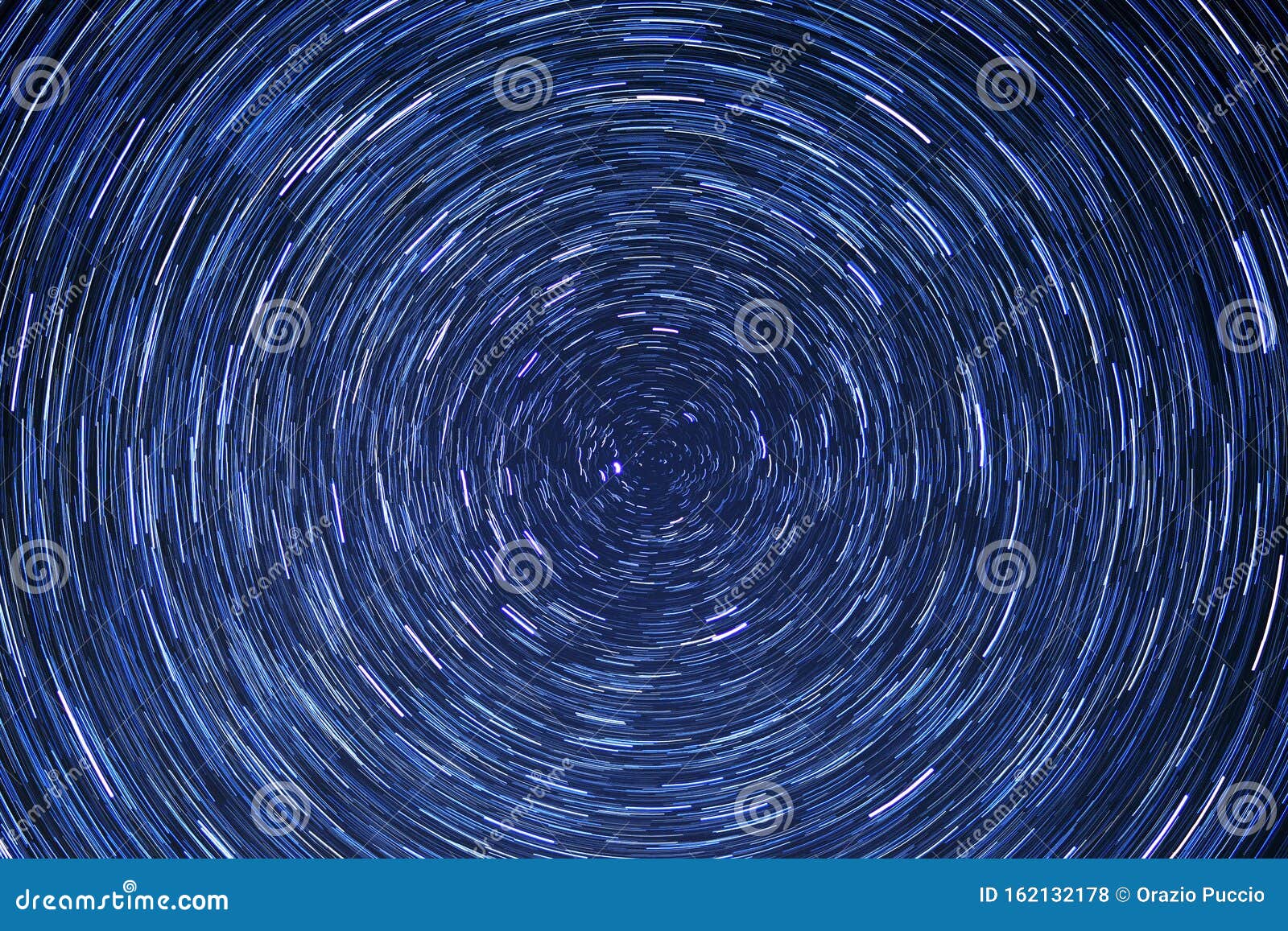 star trails _ vision of the stars that rotate in the firmament
