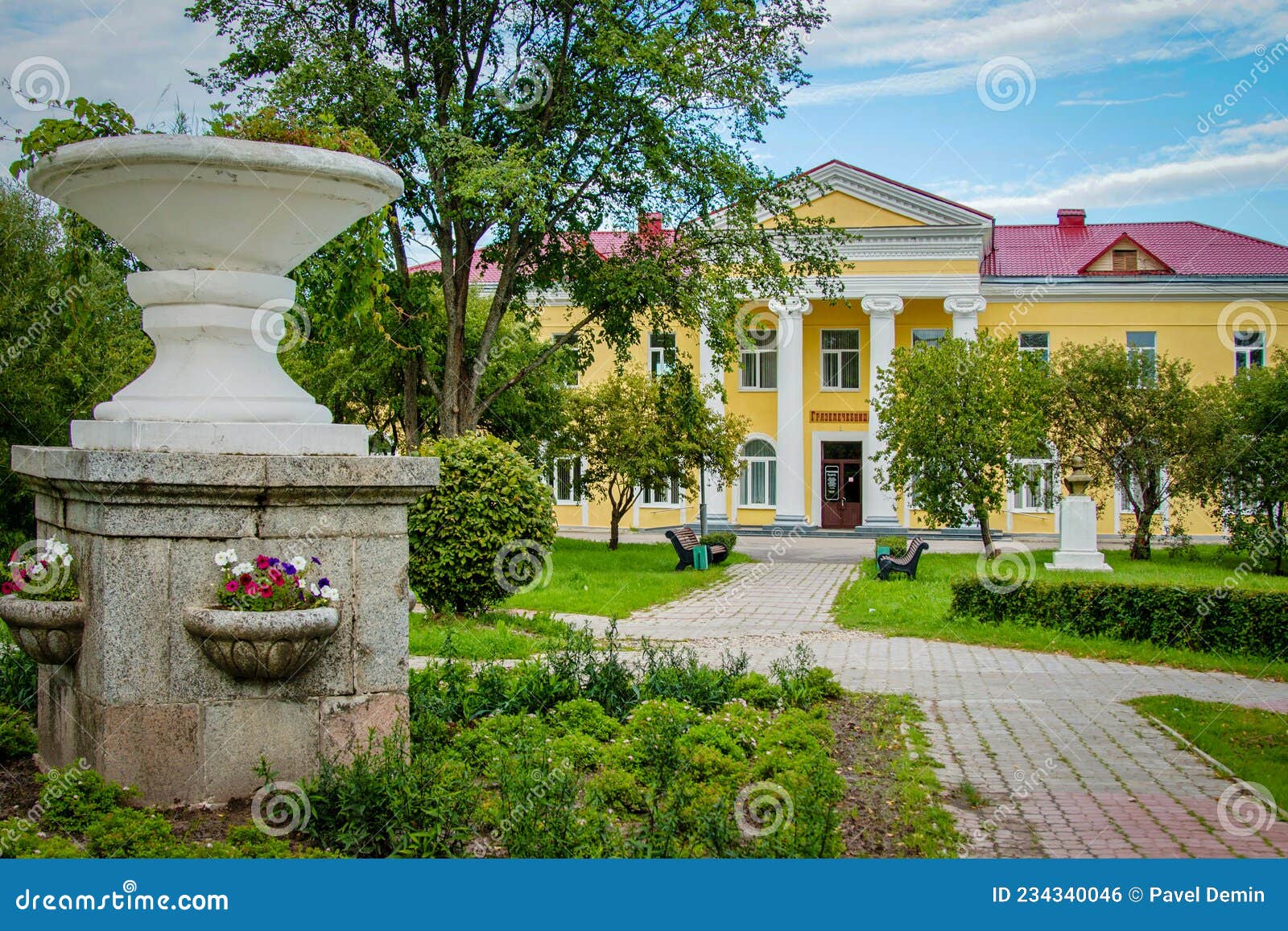 old sanatorium building in staraya russa