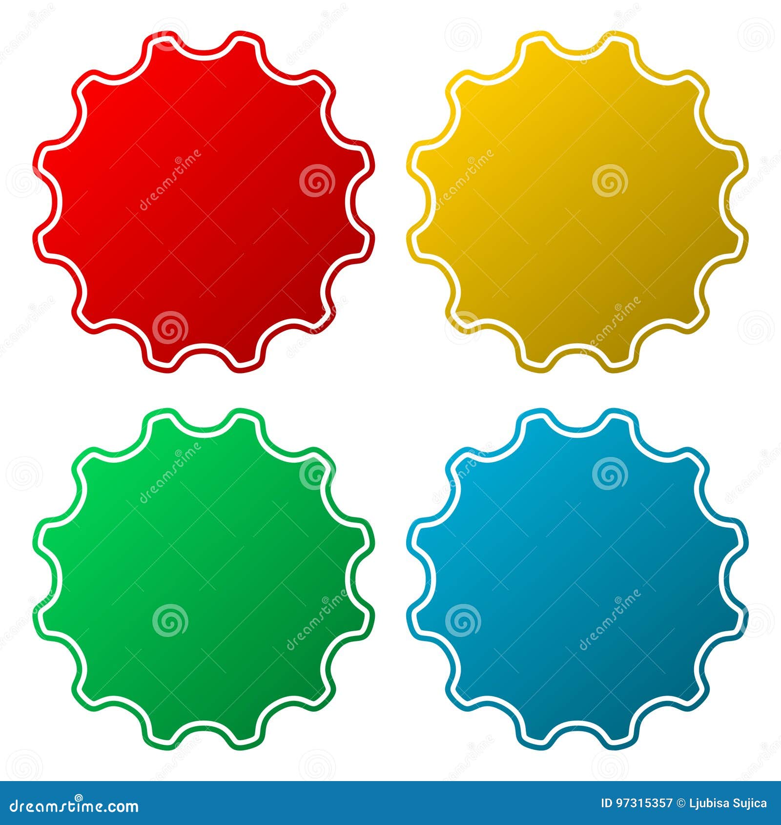 Starburst, badge shapes stock vector. Illustration of advertising