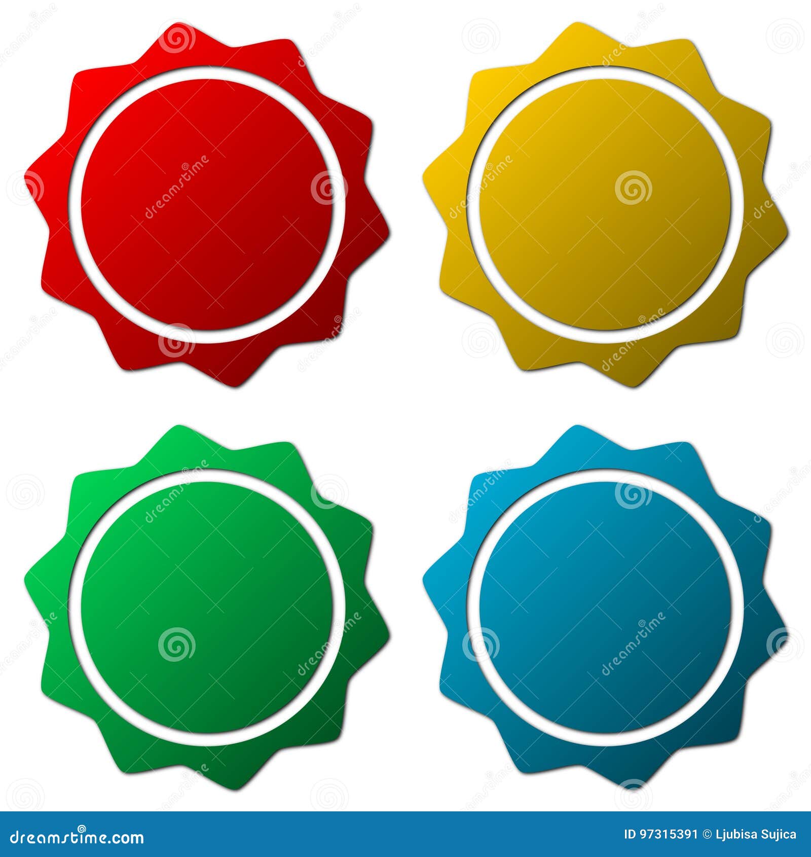 Starburst, badge shapes stock vector. Illustration of label 97315391