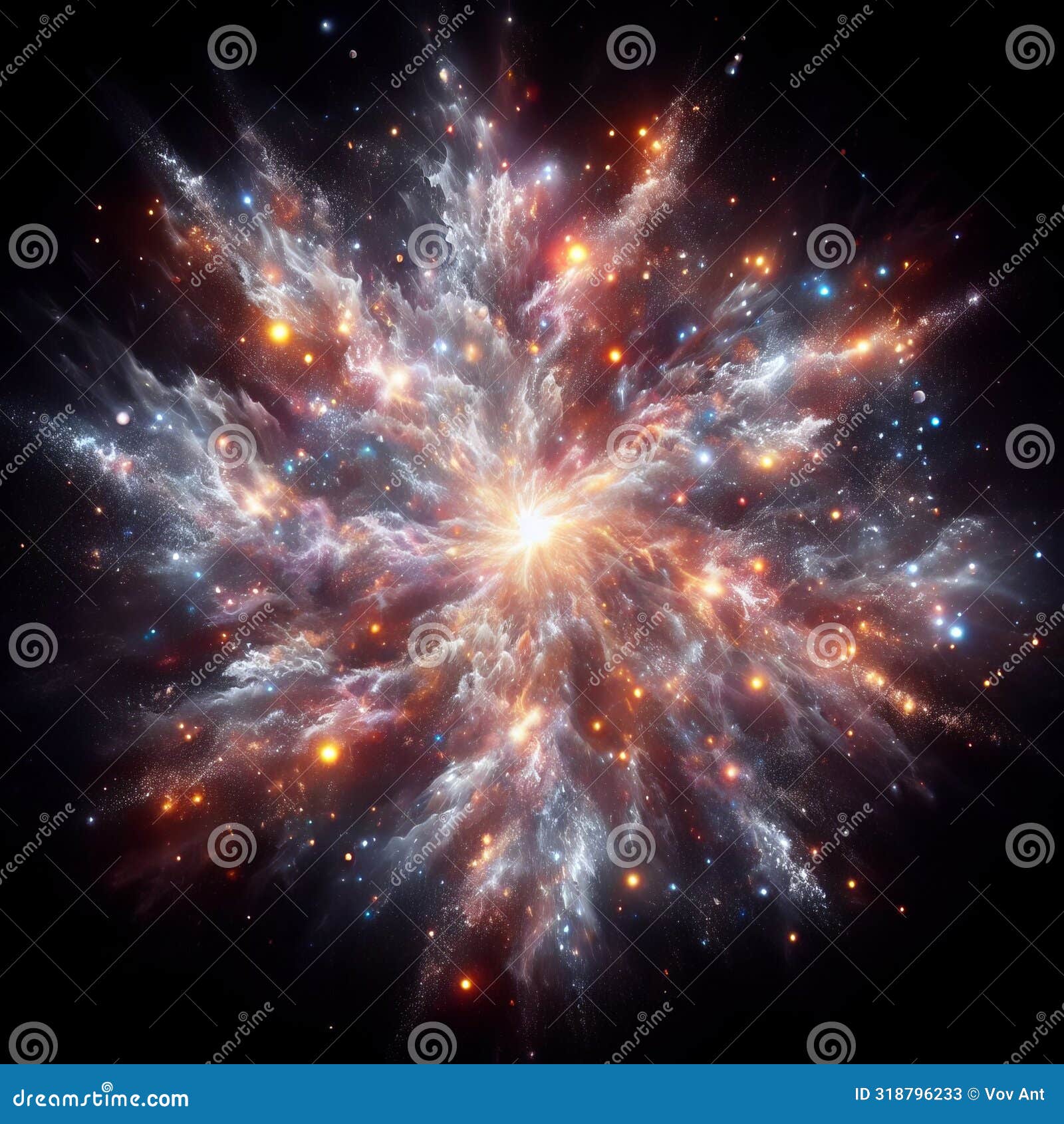 stardust galaxy effect a radiant, shimmering galaxy filled wit