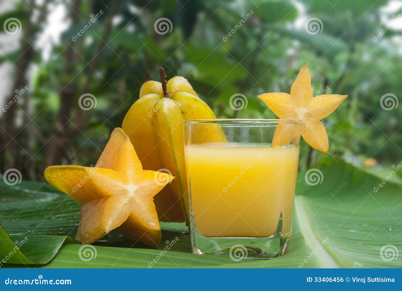 Starfruit and Starfruit Juice. Stock Photo Image of juicy, drink