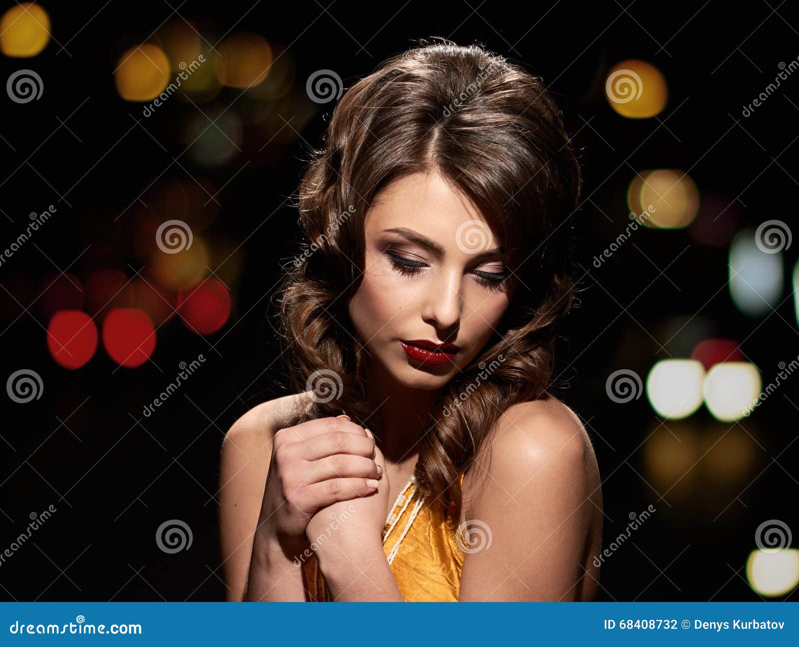 Staring gorgeous lady stock photo. Image of 1940, fifties - 68408732