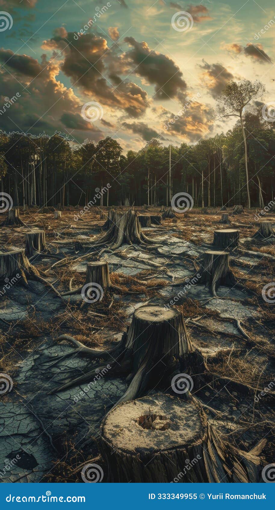 a stark visual of ecological disaster deforestation and desertification s devastating impact