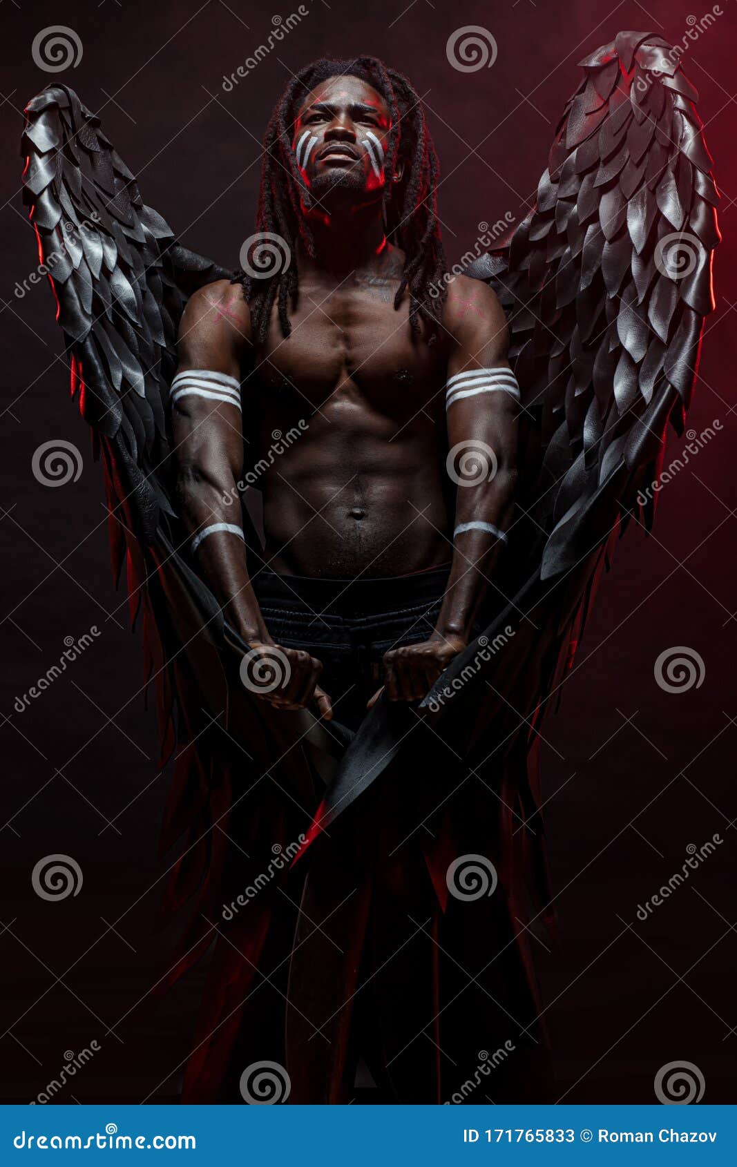 Engel schwarze flügel Stockfotos, lizenzfreie Engel schwarze