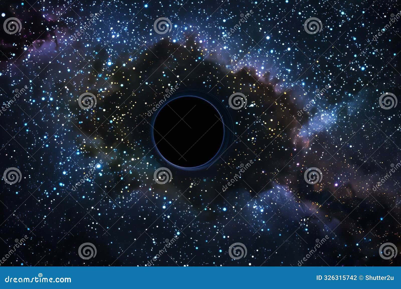 Starry Abstract Space Wallpaper with a Black Hole in the Center Stock  Illustration - Illustration of outer, desktop: 326315742, image size:1600x1156
