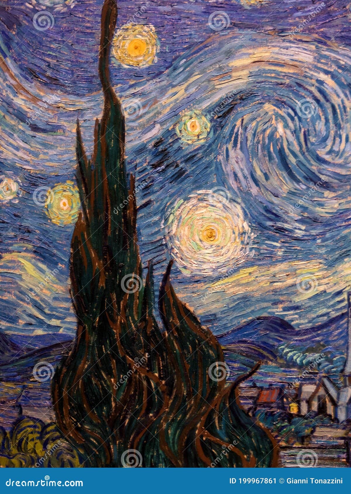 The Night by Vincent Van Gogh at MOMA Editorial Photo - Image of illustrated, recognized: 199967861