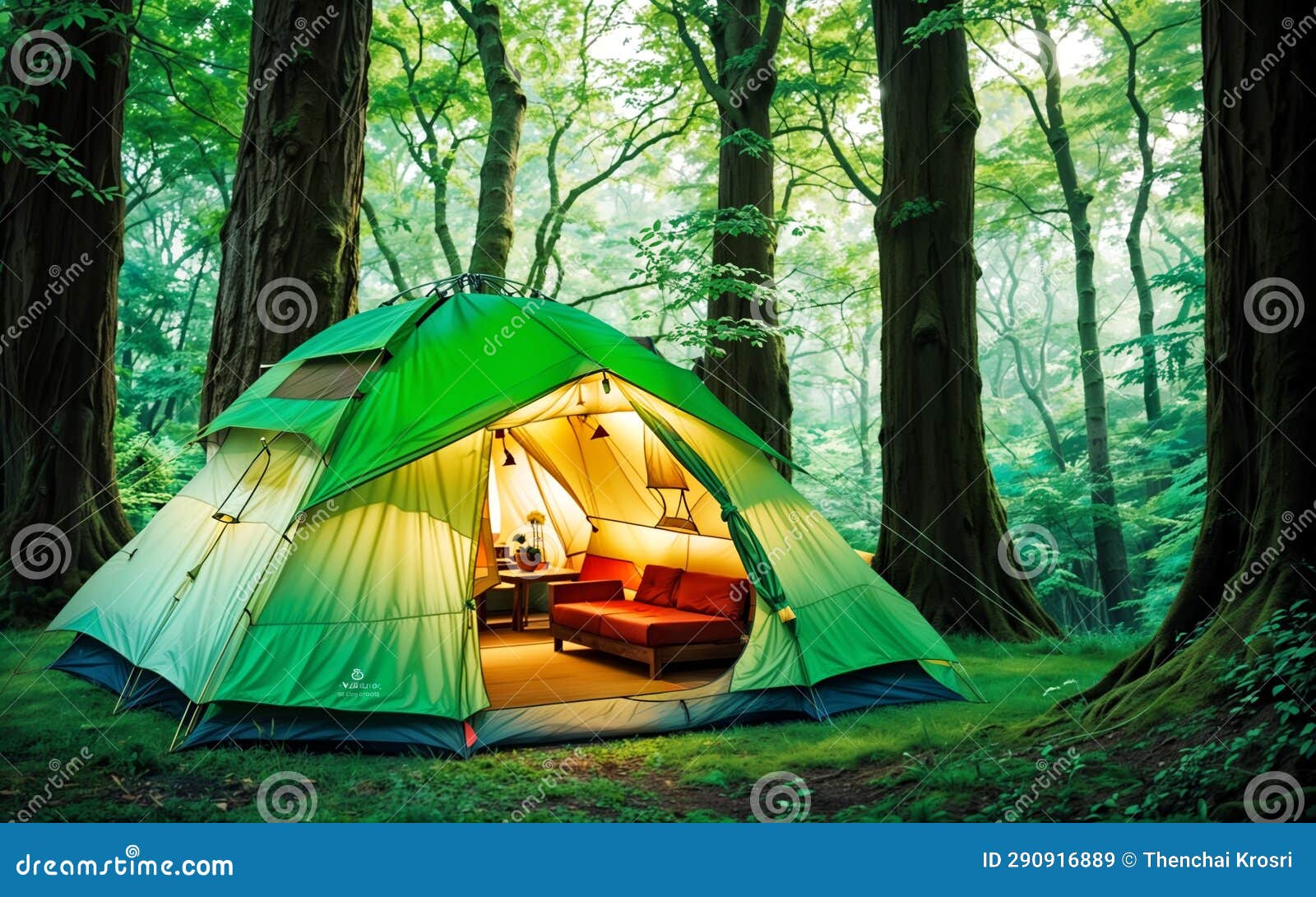 Starry Tranquility Camping Under the Celestial Canopy Stock