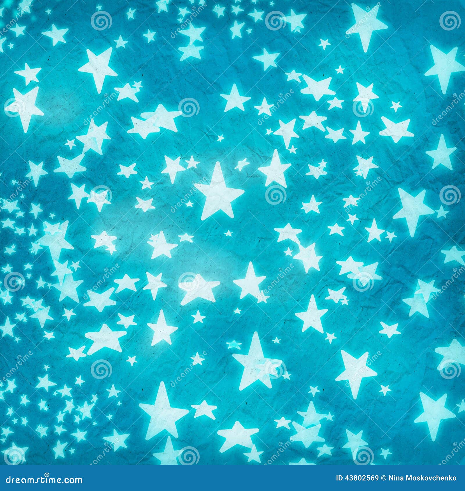 Stars On Blue Crumpled Paper Stock Illustration Illustration Of Emblem Delicate
