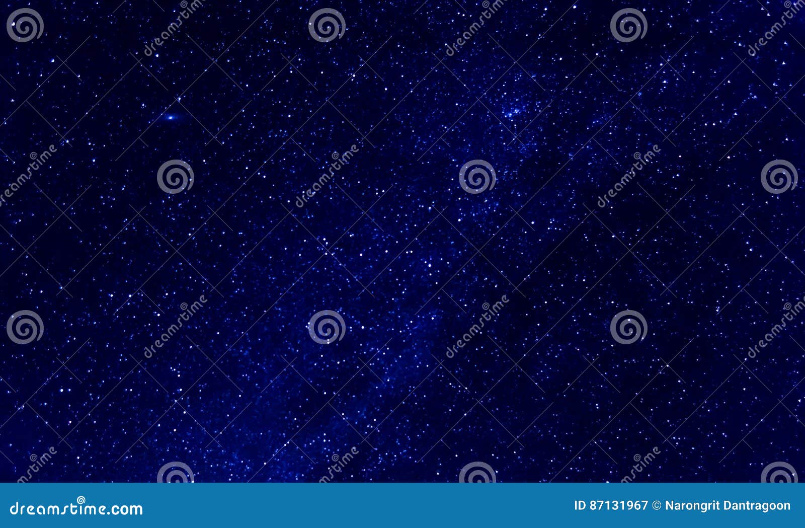 Stars in Blue Sky Background Stock Image Image of cloud, exposure