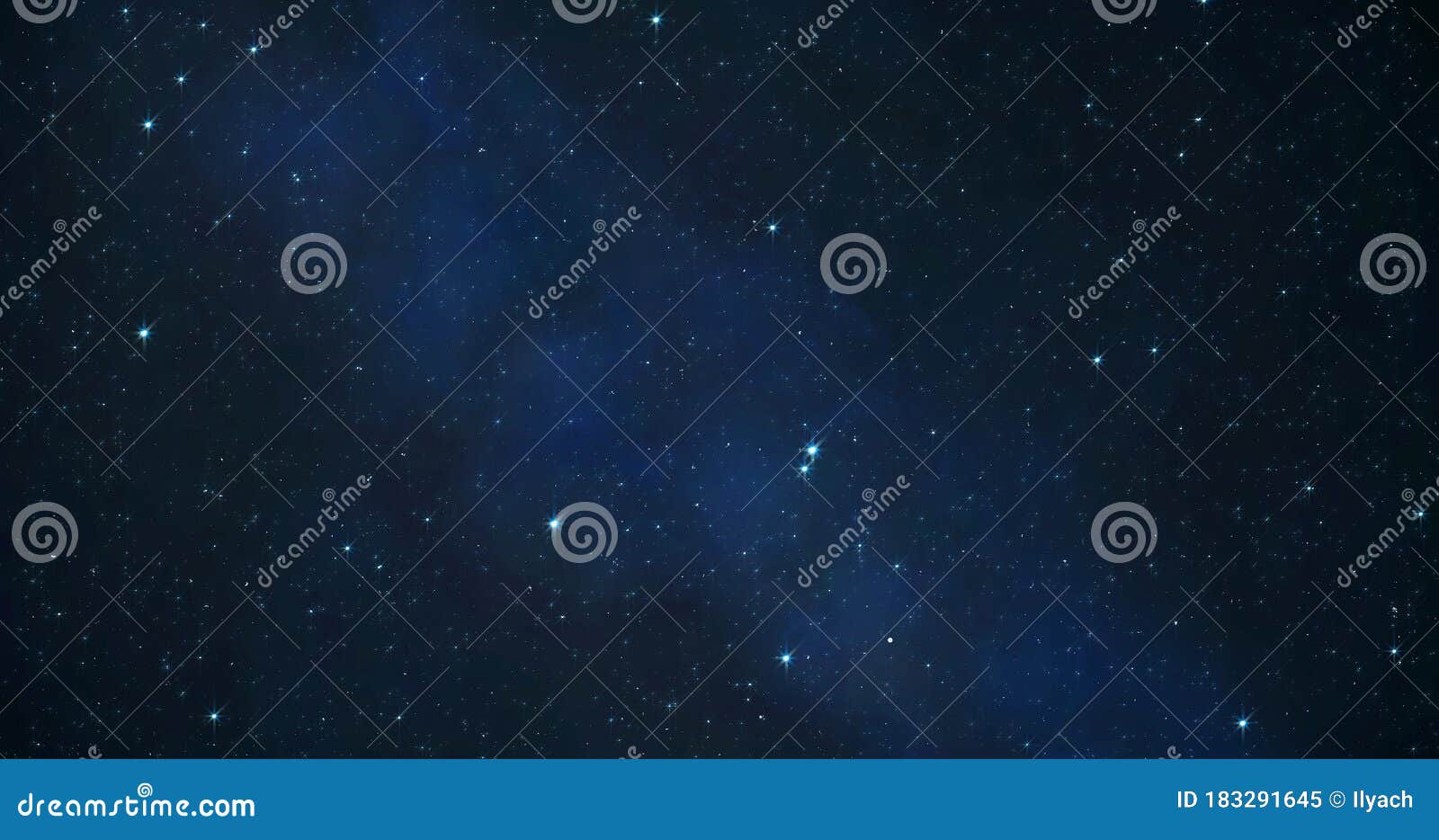 stars in sky, starry night blue starlight shine of milky way, shooting star and meteorite comet in space universe. twinkling