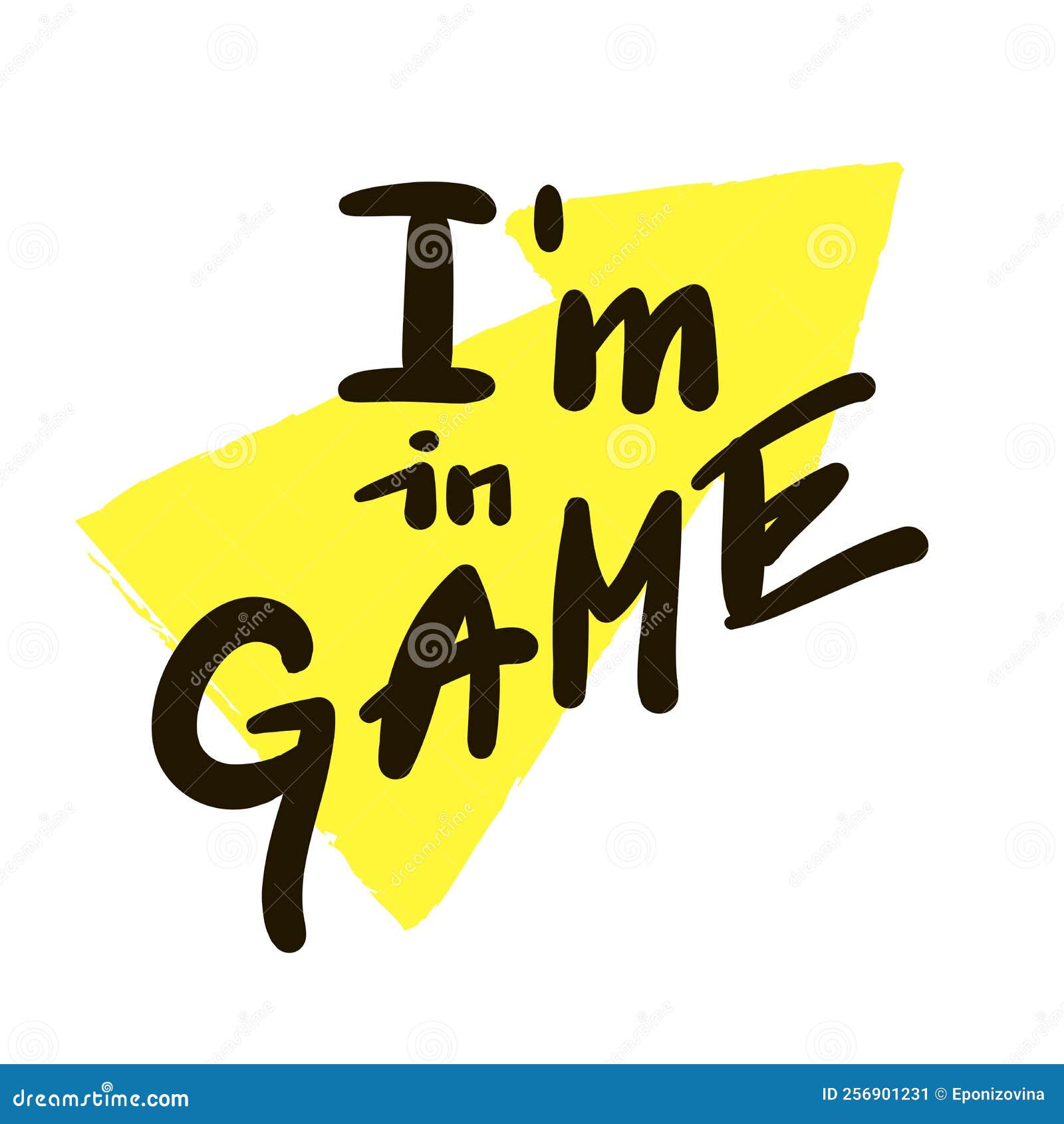 I am in Game Simple Funny Inspire Motivational Quote. Youth Slang
