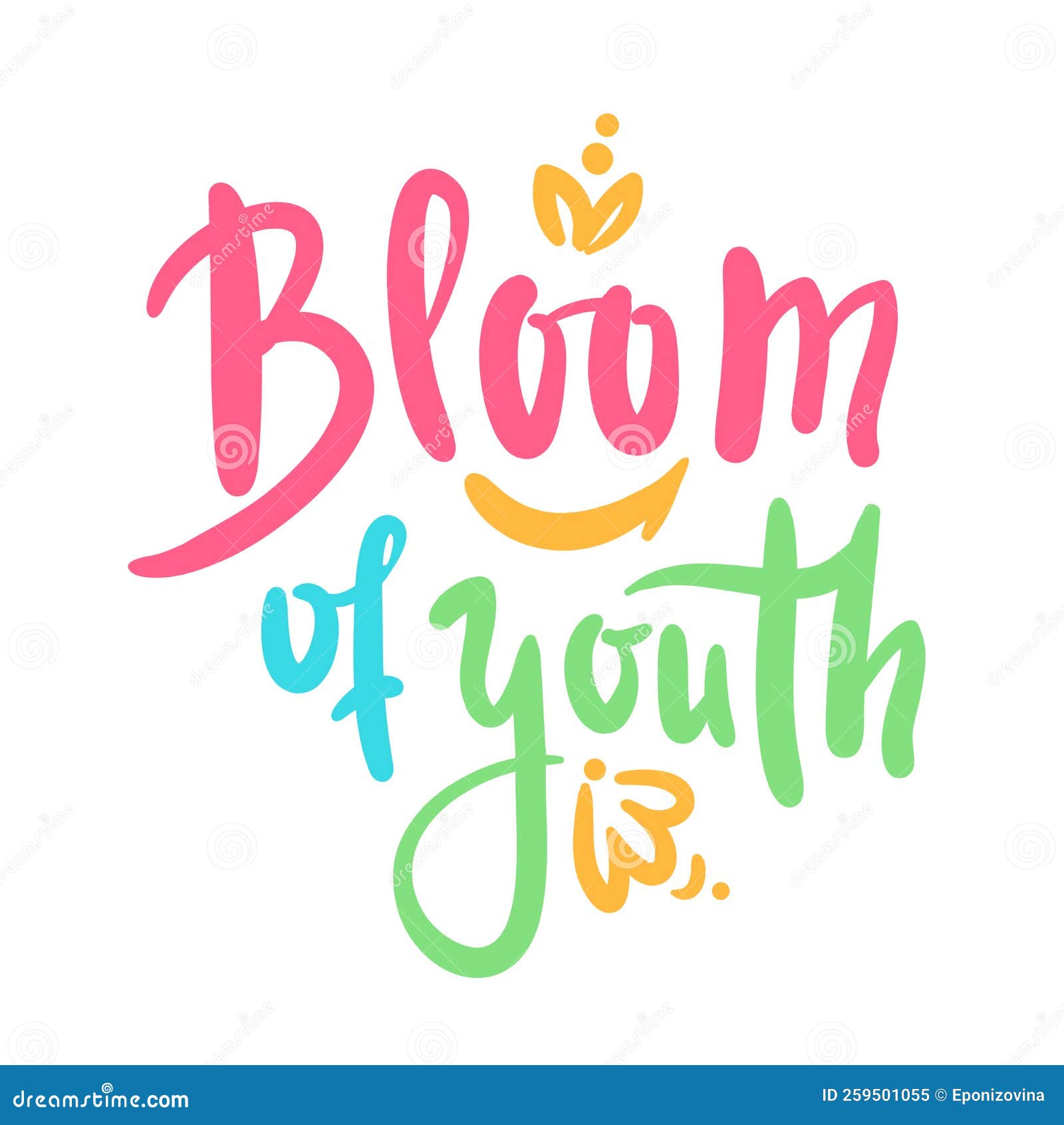 Bloom of Youth Simple Inspire Motivational Quote. Youth Slang, Idiom