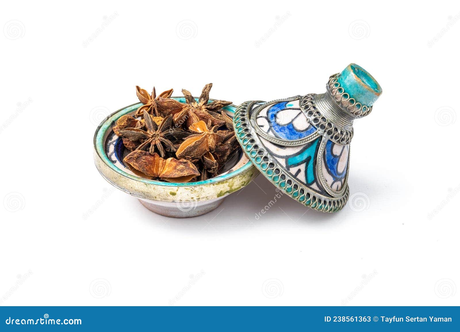 Start Anise in a Mini Moroccan Tajine Stock Image Image of herb